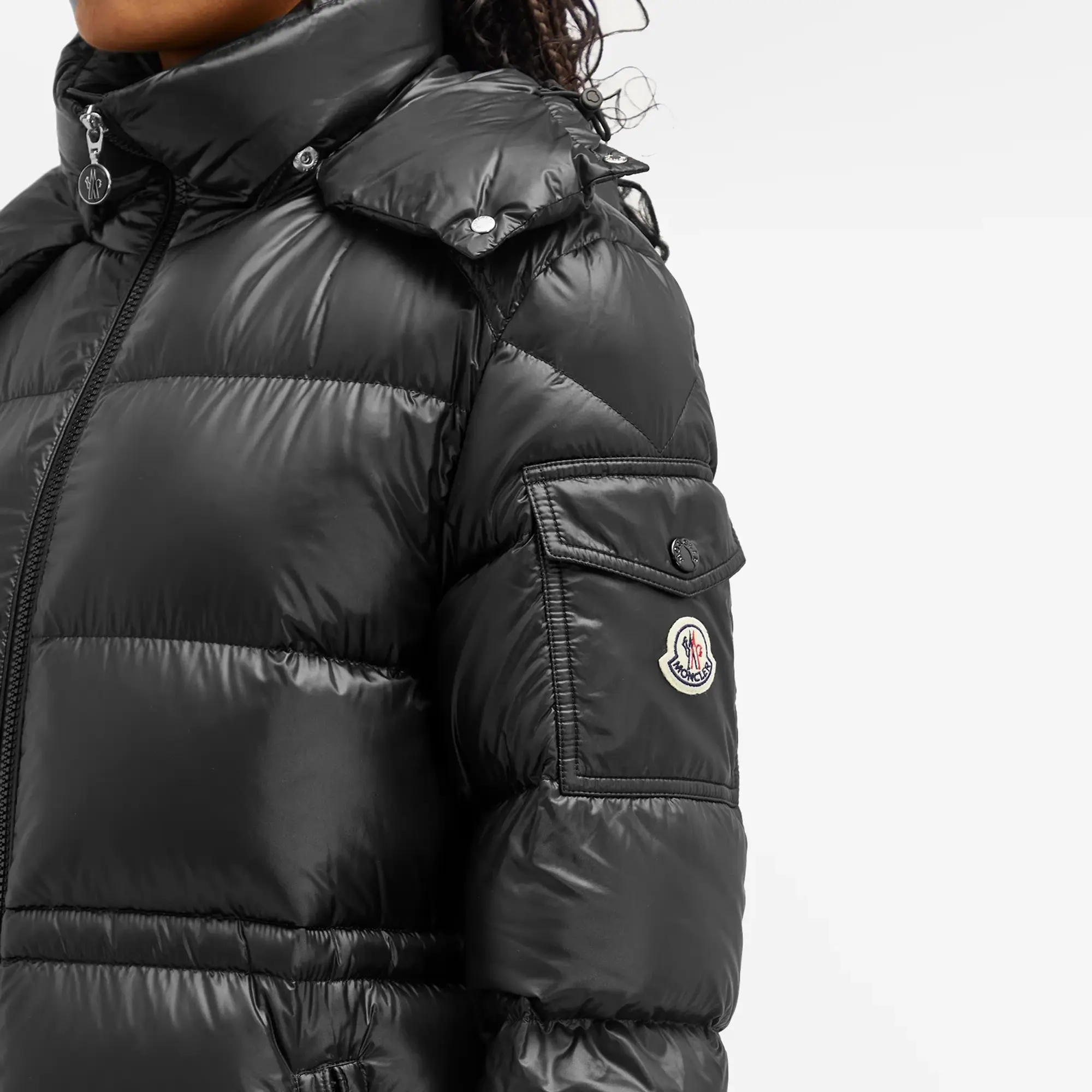 Moncler Women's Meillon Long Padded Jacket Black