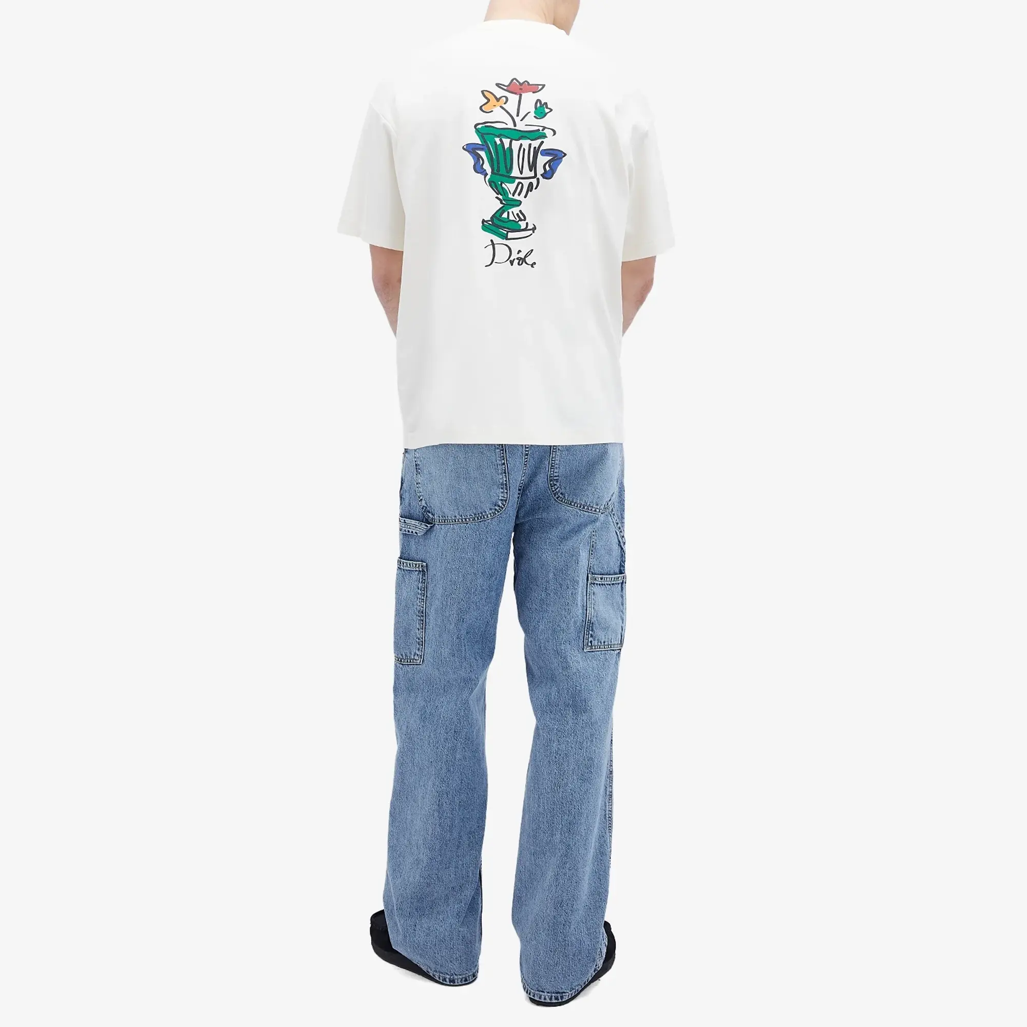 Drôle de Monsieur Men's Vase Logo T-Shirt Cream