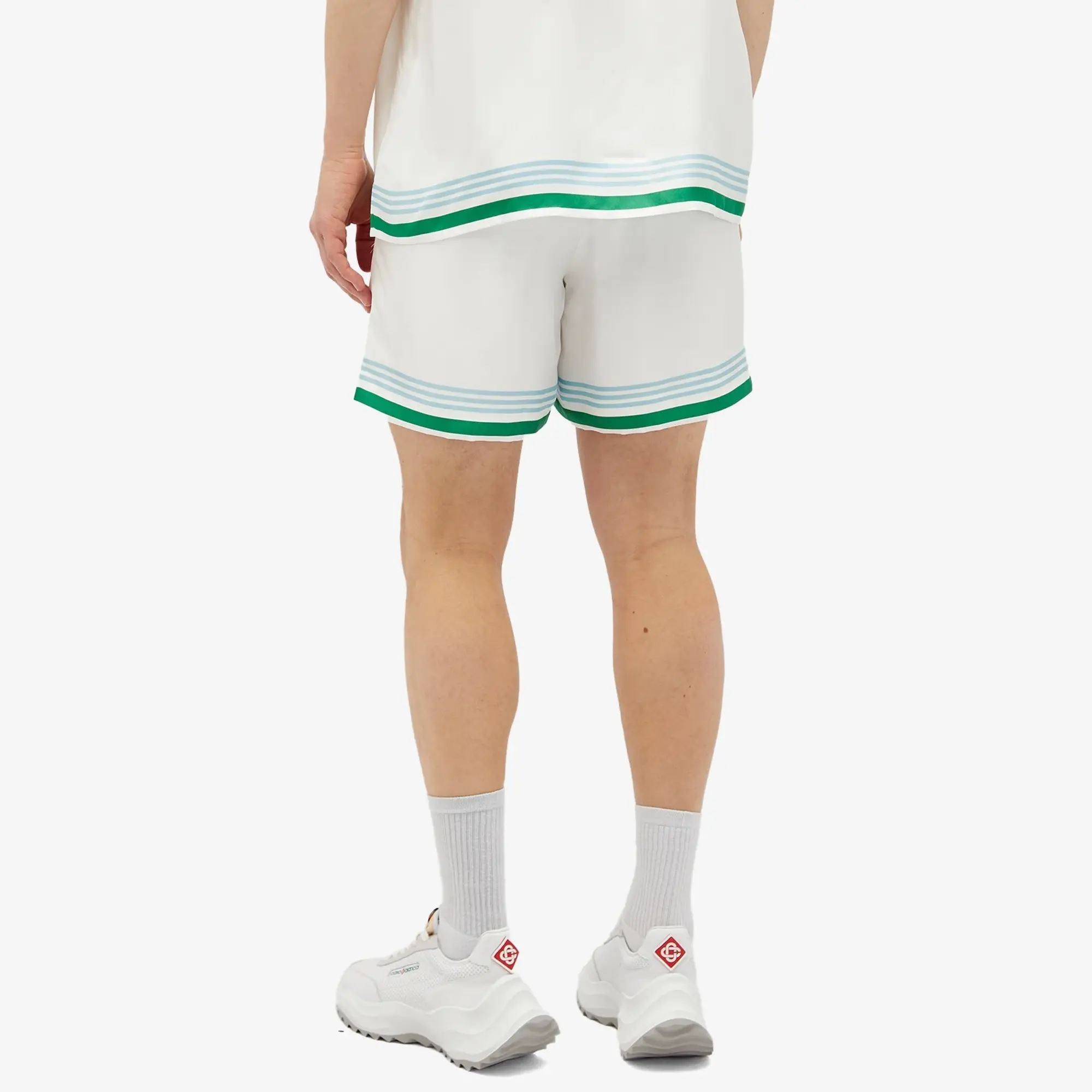 Casablanca Men's Tennis Icon Drawstring Shorts Metaphysical Tennis Icon