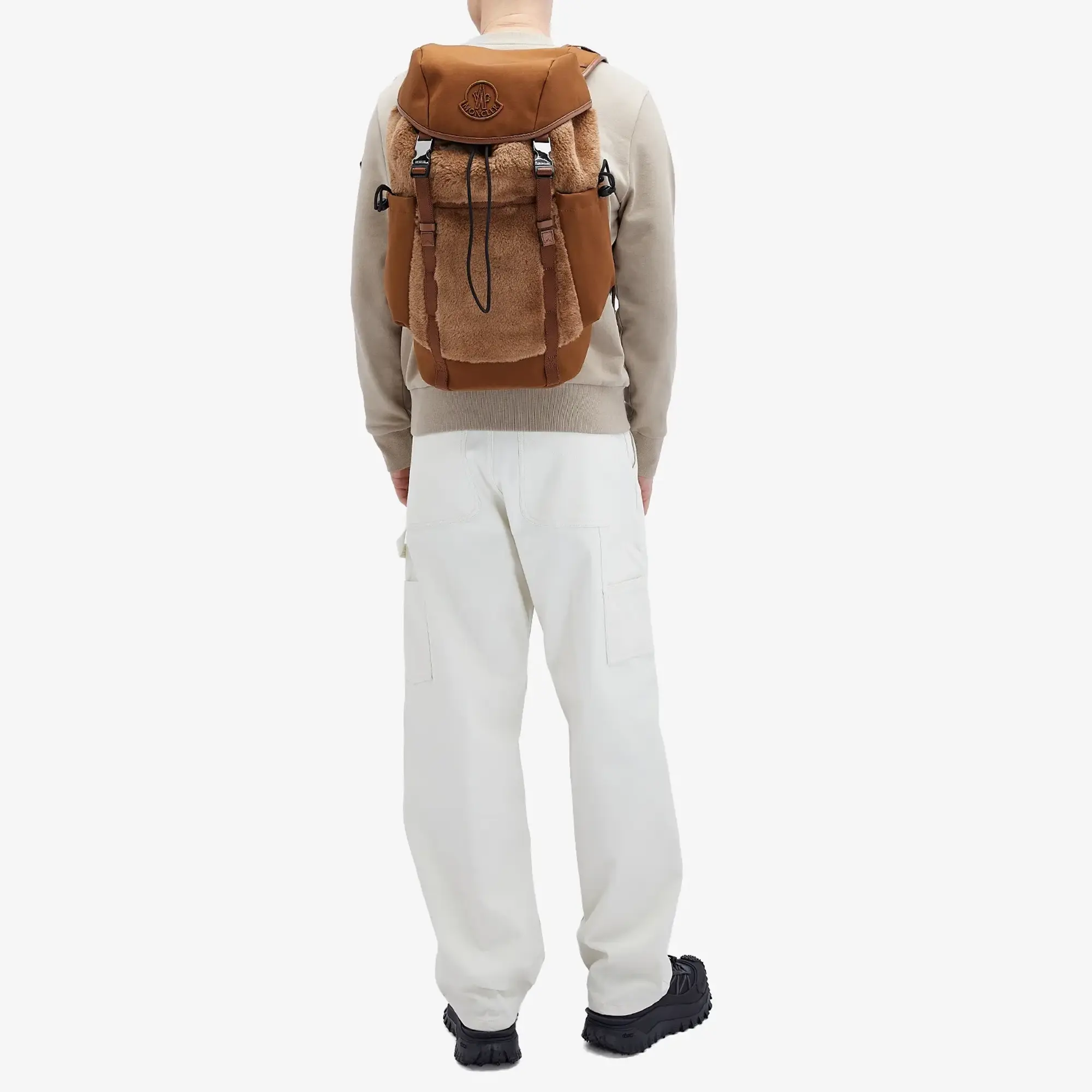 Moncler Men's Tech Backpack Brown