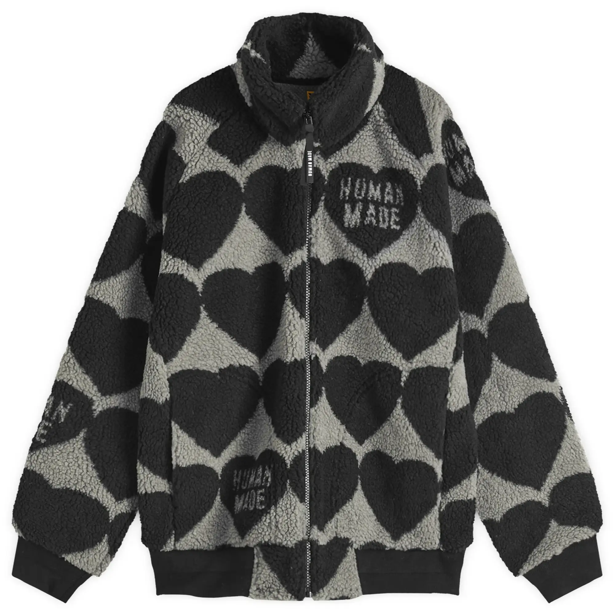 Human Made Men's Heart Fleece Jacket Black