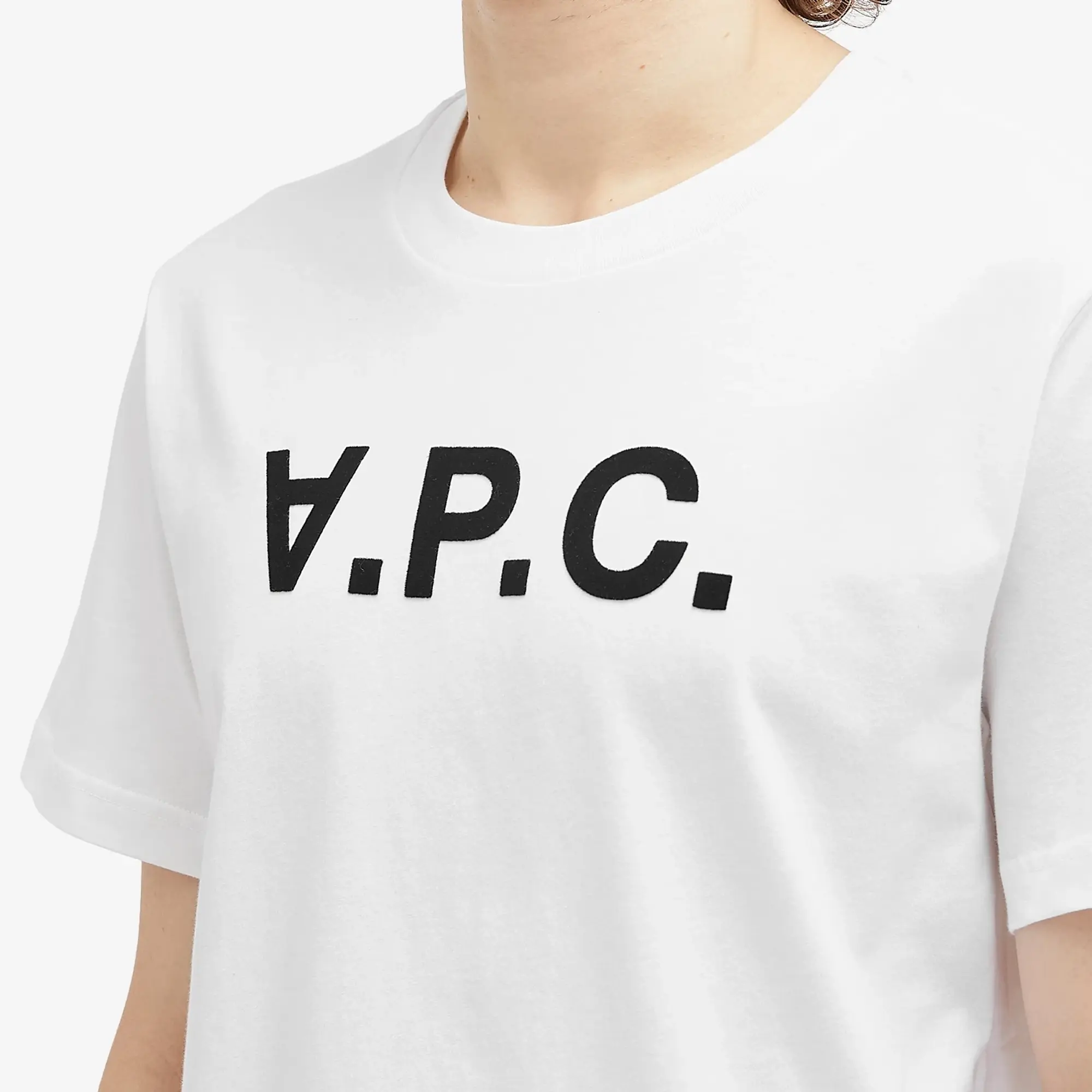 A.P.C. Men's VPC Logo T-Shirt White/Dark Navy