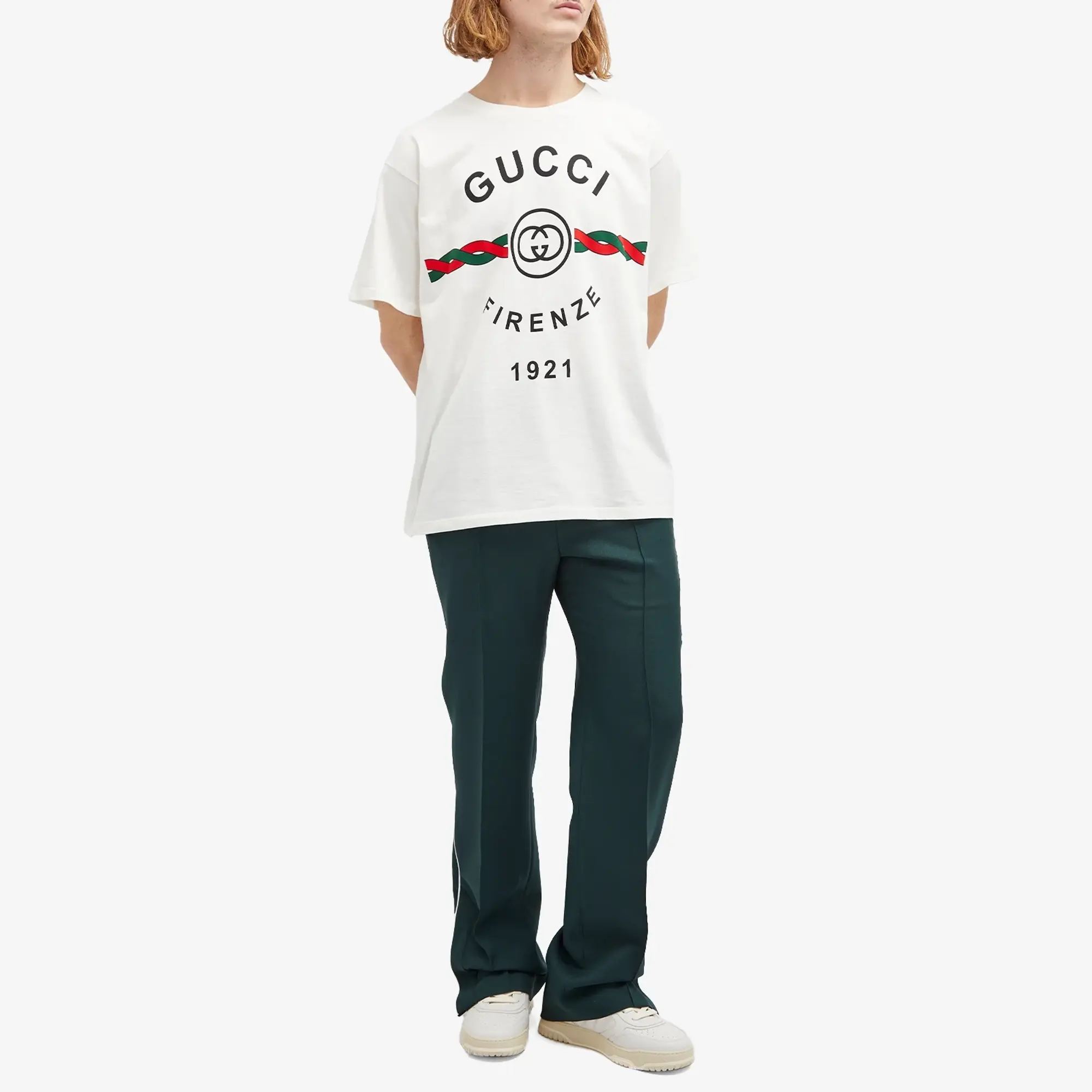 Gucci Men's Drawstring Trousers Green