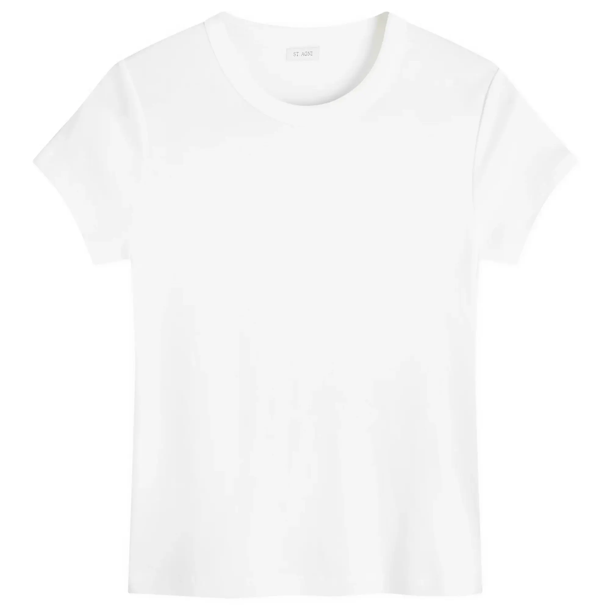 ST. Agni Women's Organic Cotton Baby T-Shirt White