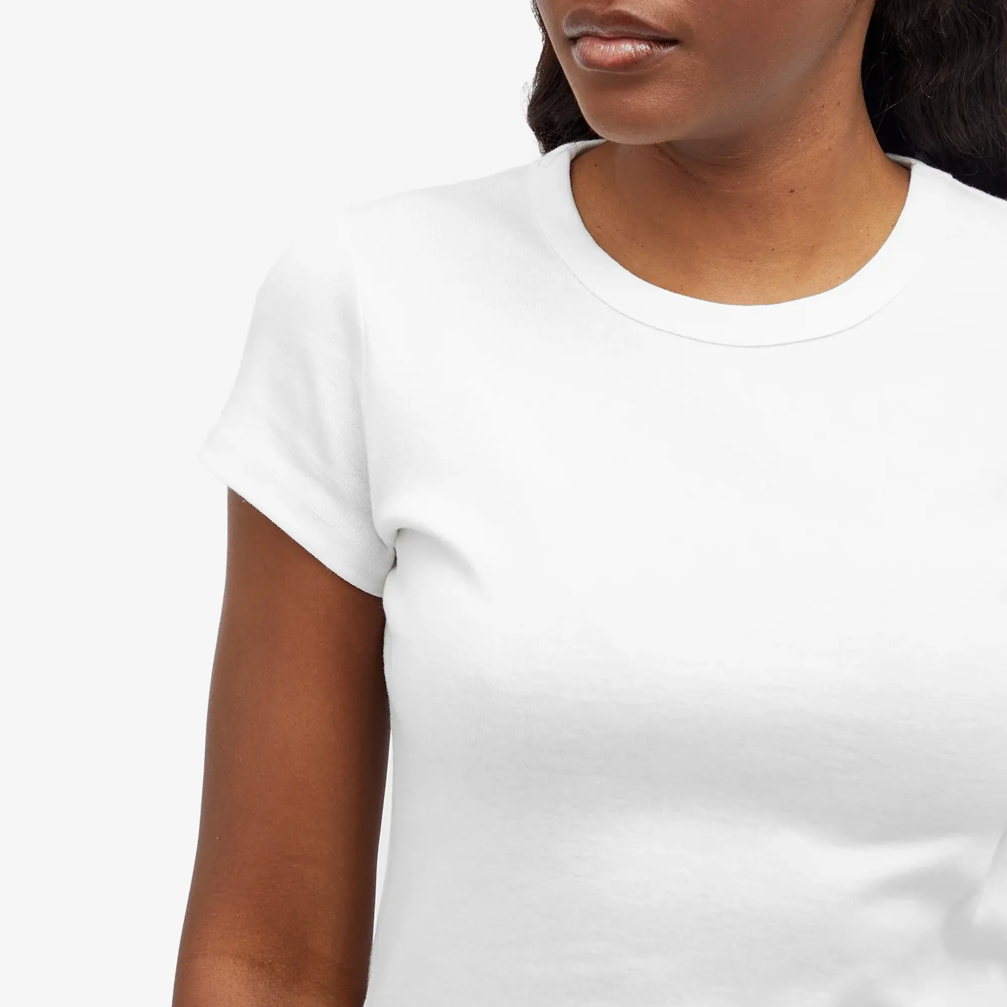 ST. Agni Women's Organic Cotton Baby T-Shirt White