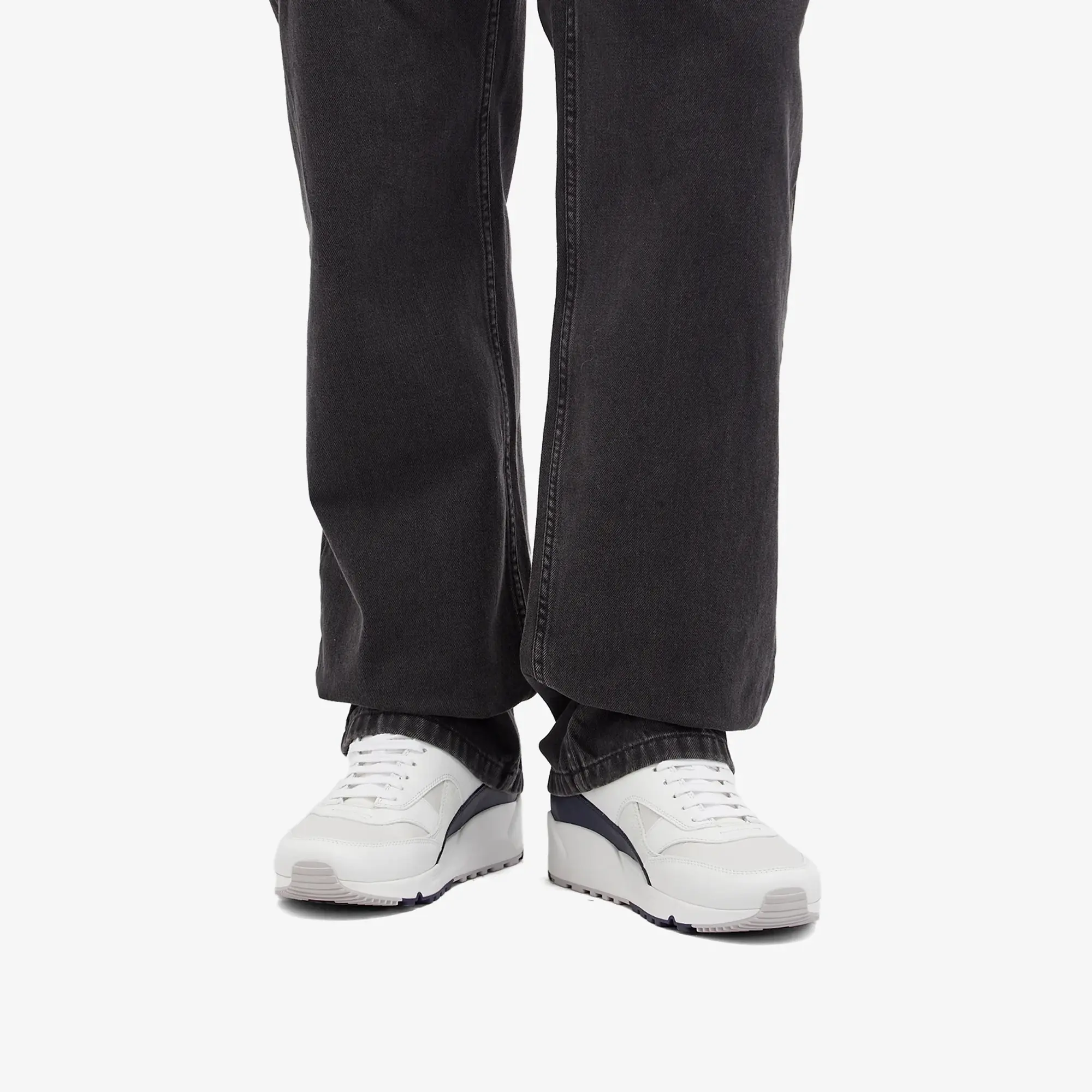 Saint Laurent Men's Bump 15 Sneakers Optic White/Navy