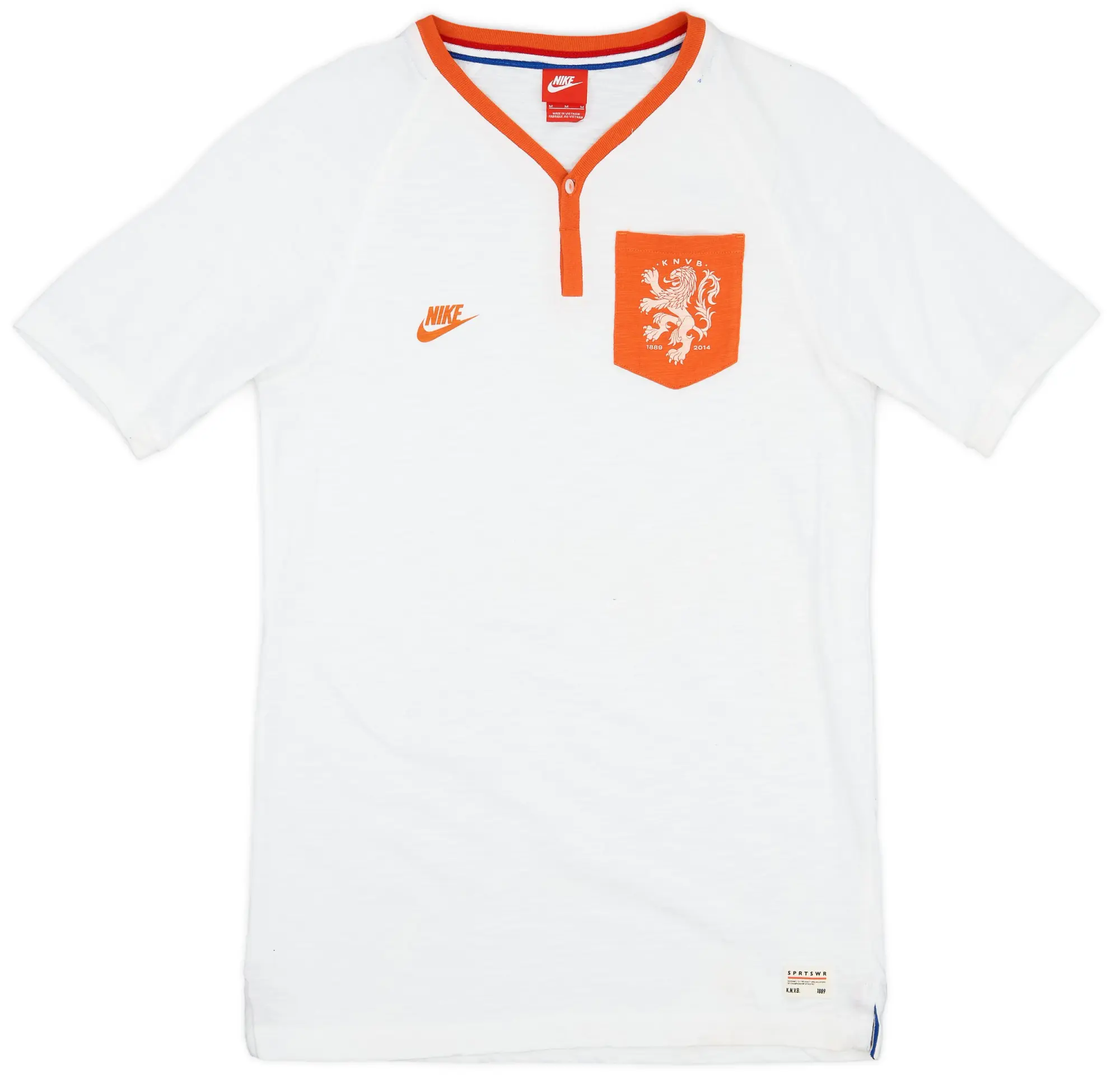 2014-15 Netherlands Retro Nike Polo Shirt - 9/10 - (M)