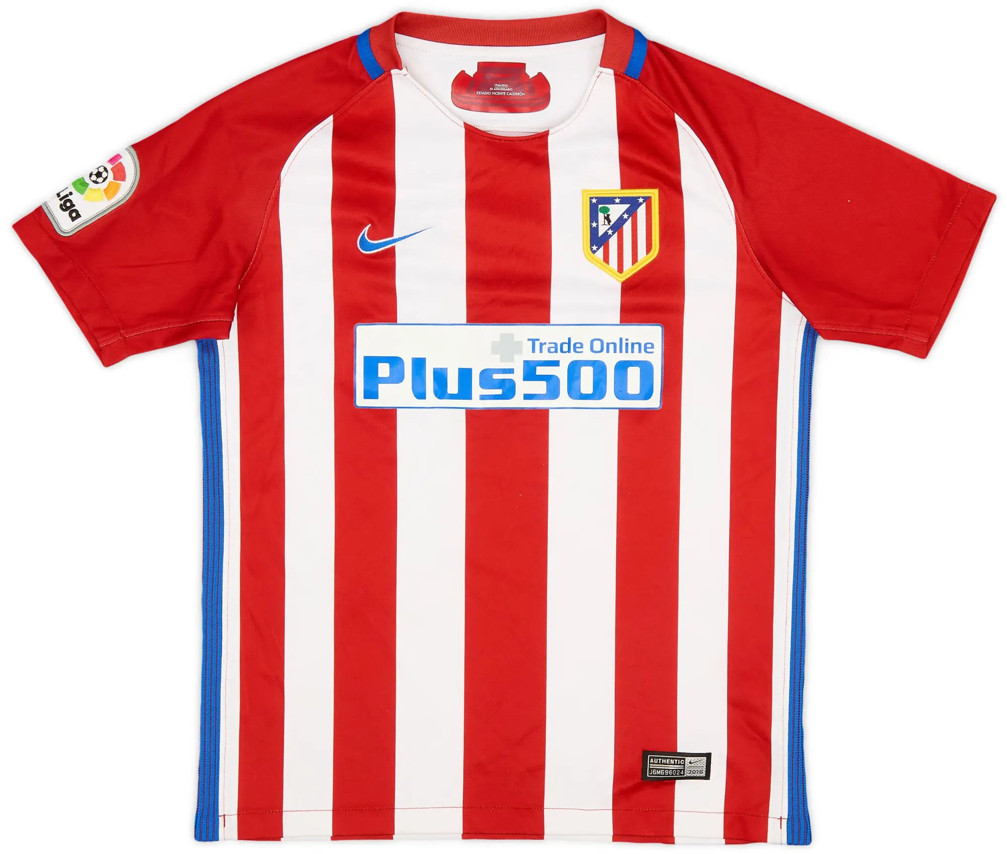 Nike 2016-17 Atletico Madrid Home Shirt - 8/10 - (M.Boys)