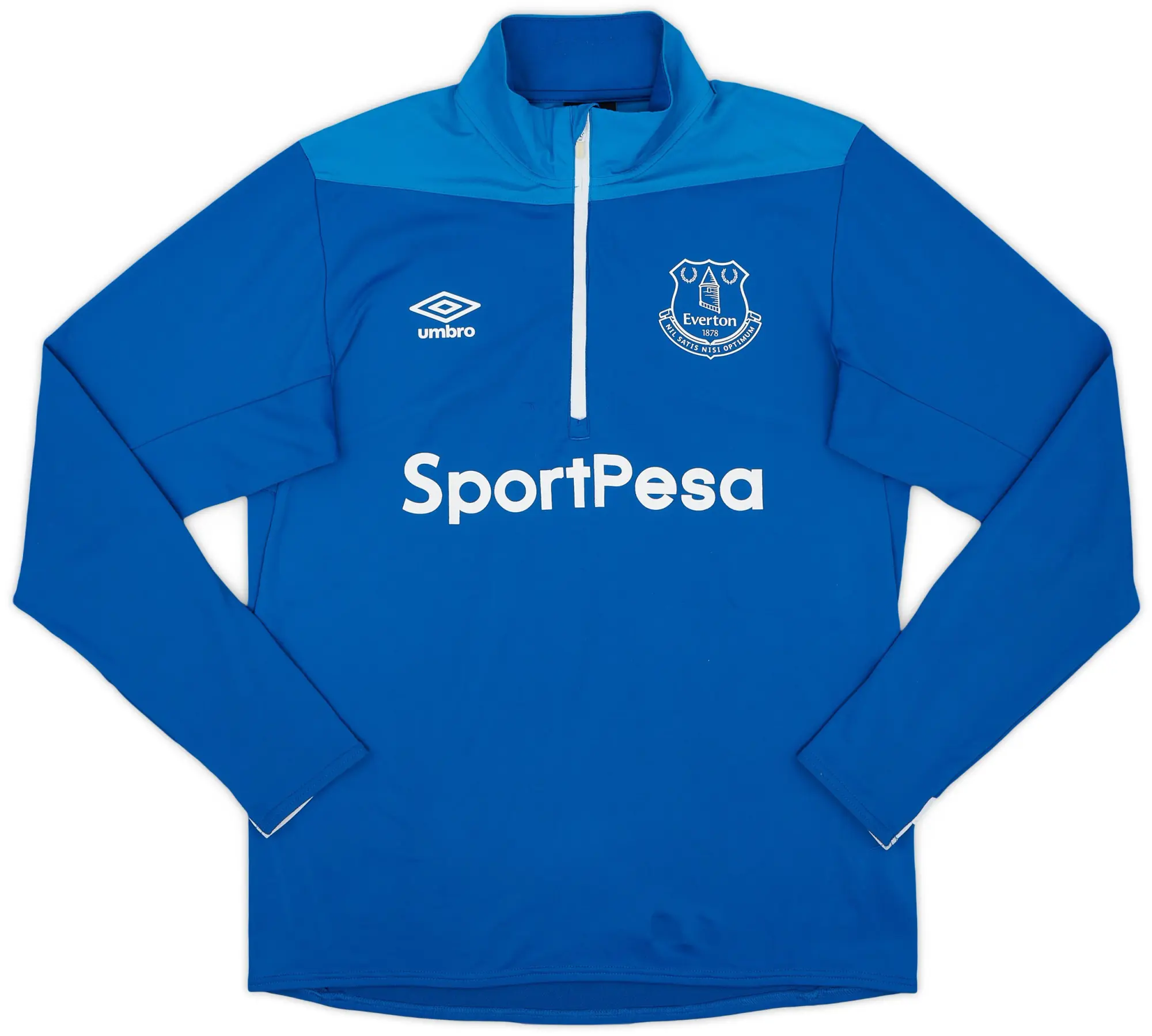 2017-18 Everton Umbro 1/4 Zip Drill Top - 8/10 - (M)