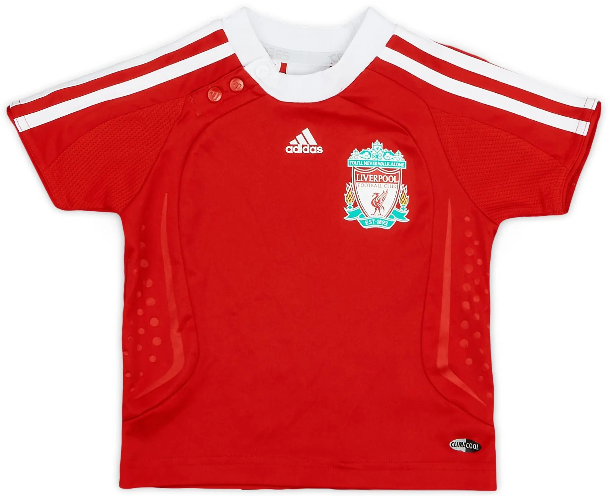 adidas 2008-10 Liverpool Home Shirt - 9/10 - (3-6 Months)