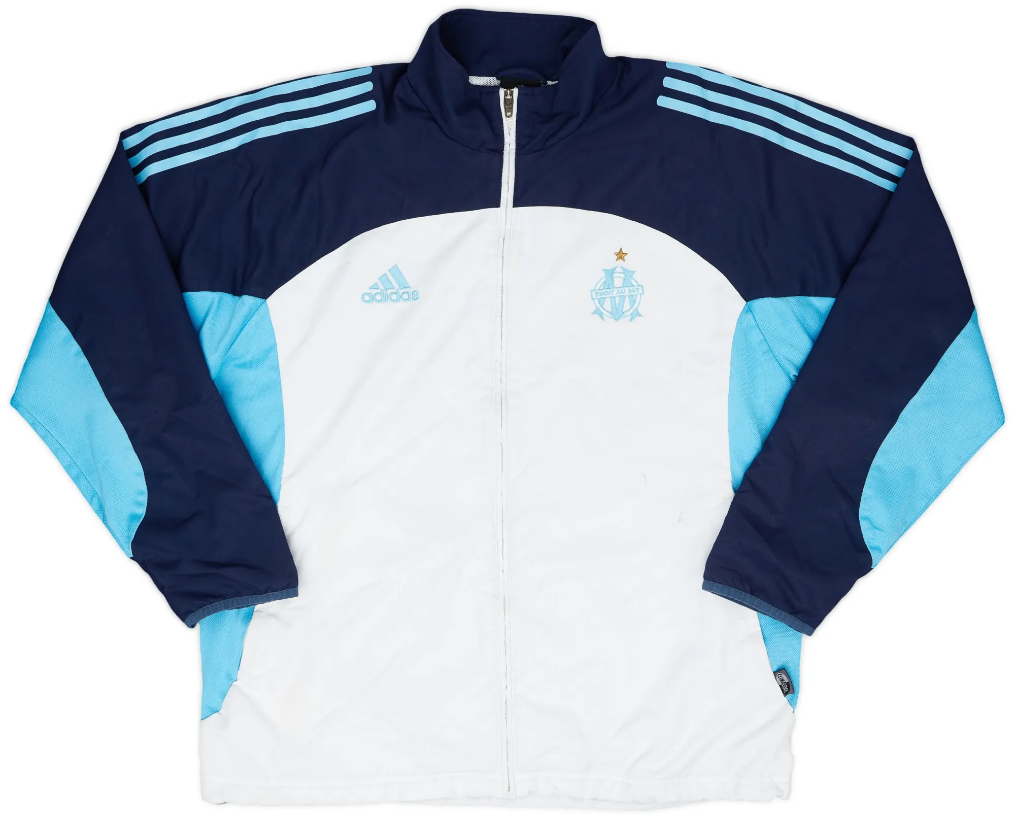 2002-03 Olympique Marseille adidas Track Jacket - 6/10 - (M/L