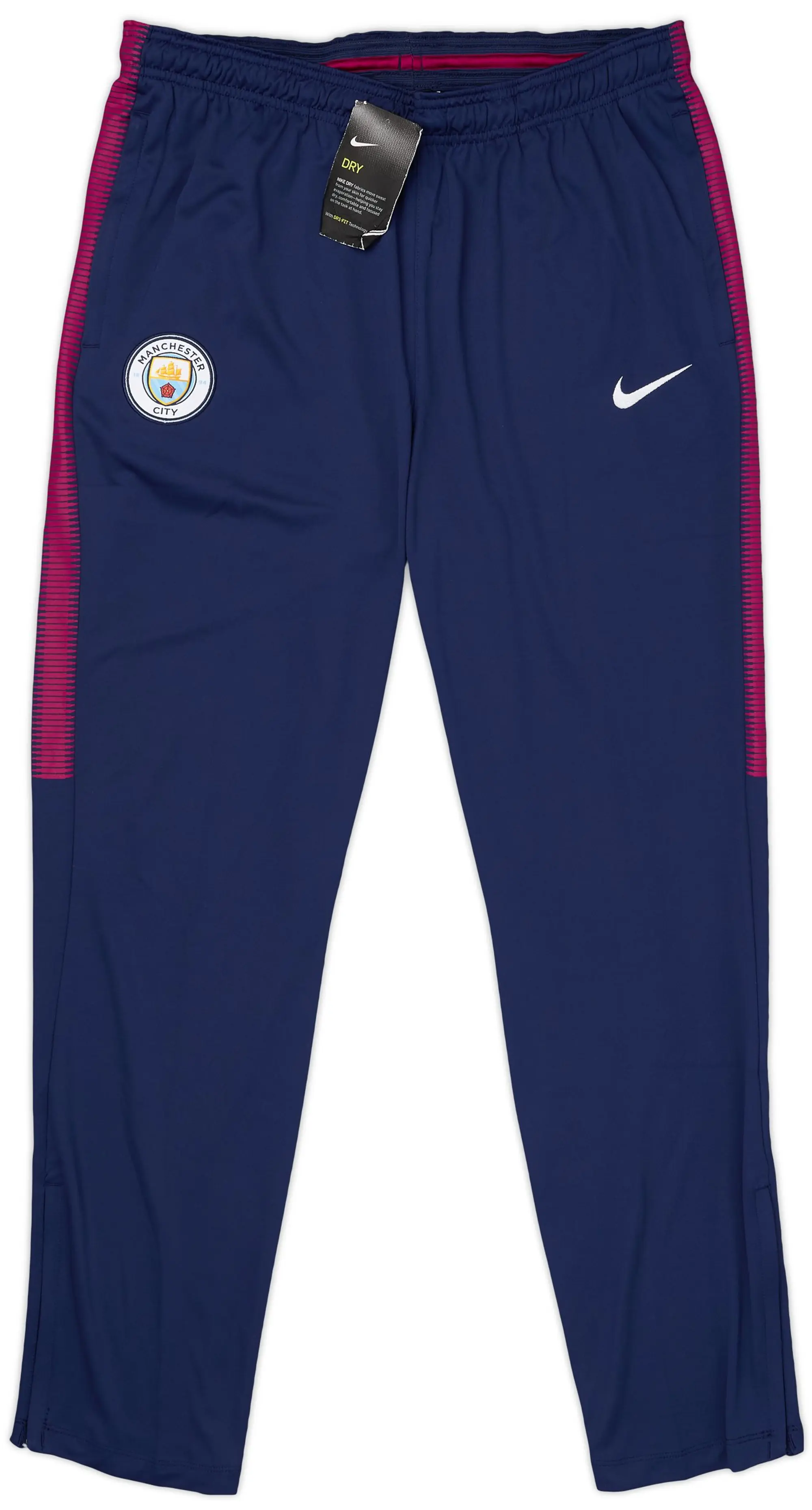 2017-18 Manchester City Nike Track Pants/Bottoms (L)