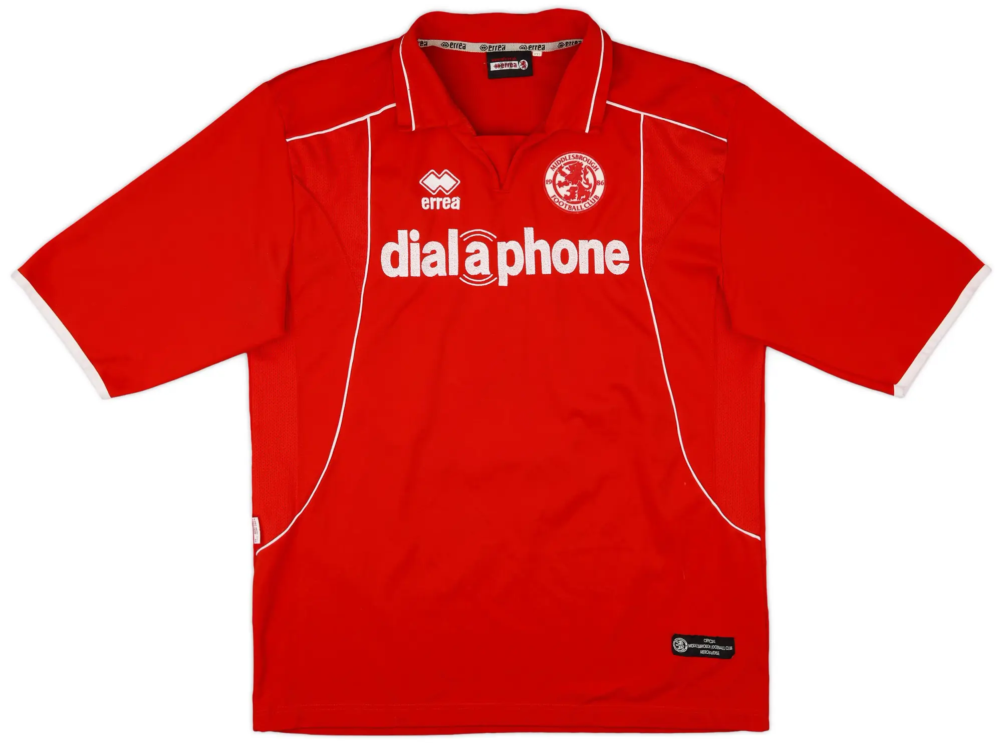 Errea 2003-04 Middlesbrough Home Shirt #12 - 9/10 - (XXL)