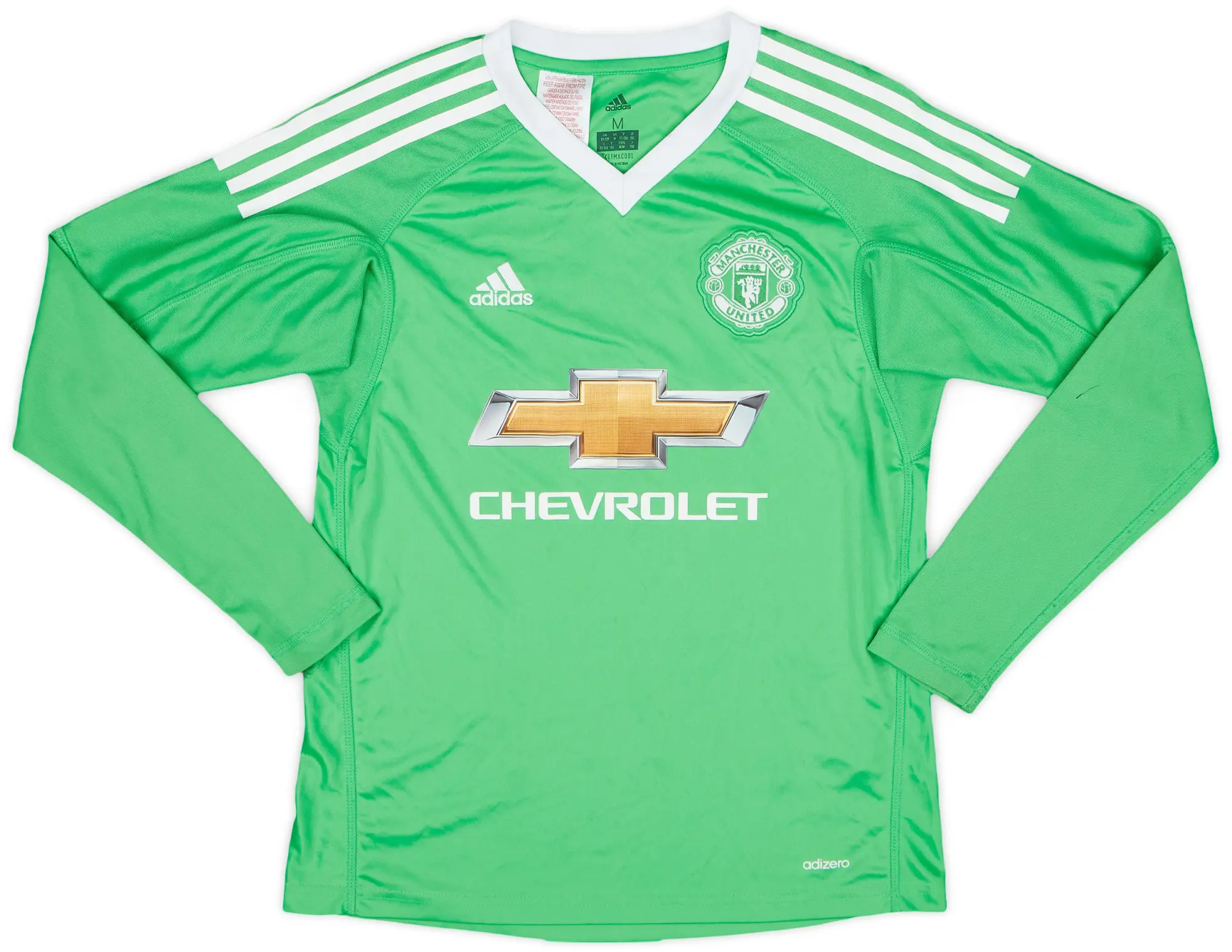 adidas 2017-18 Manchester United GK Shirt - 7/10 - (M.Boys)