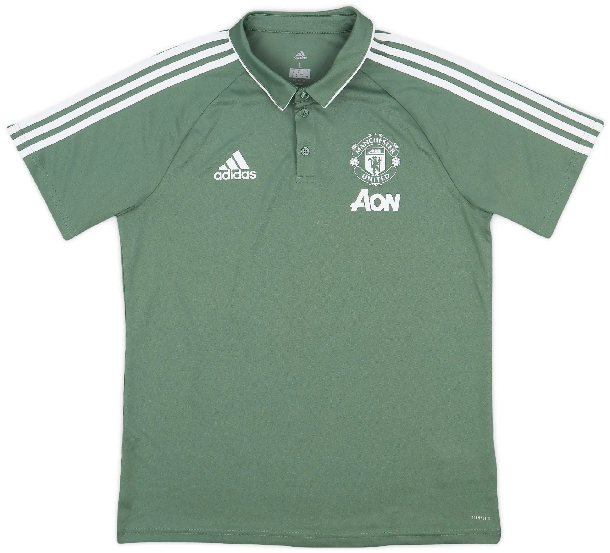 2017-18 Manchester United adidas Polo Shirt - 8/10 - (L)
