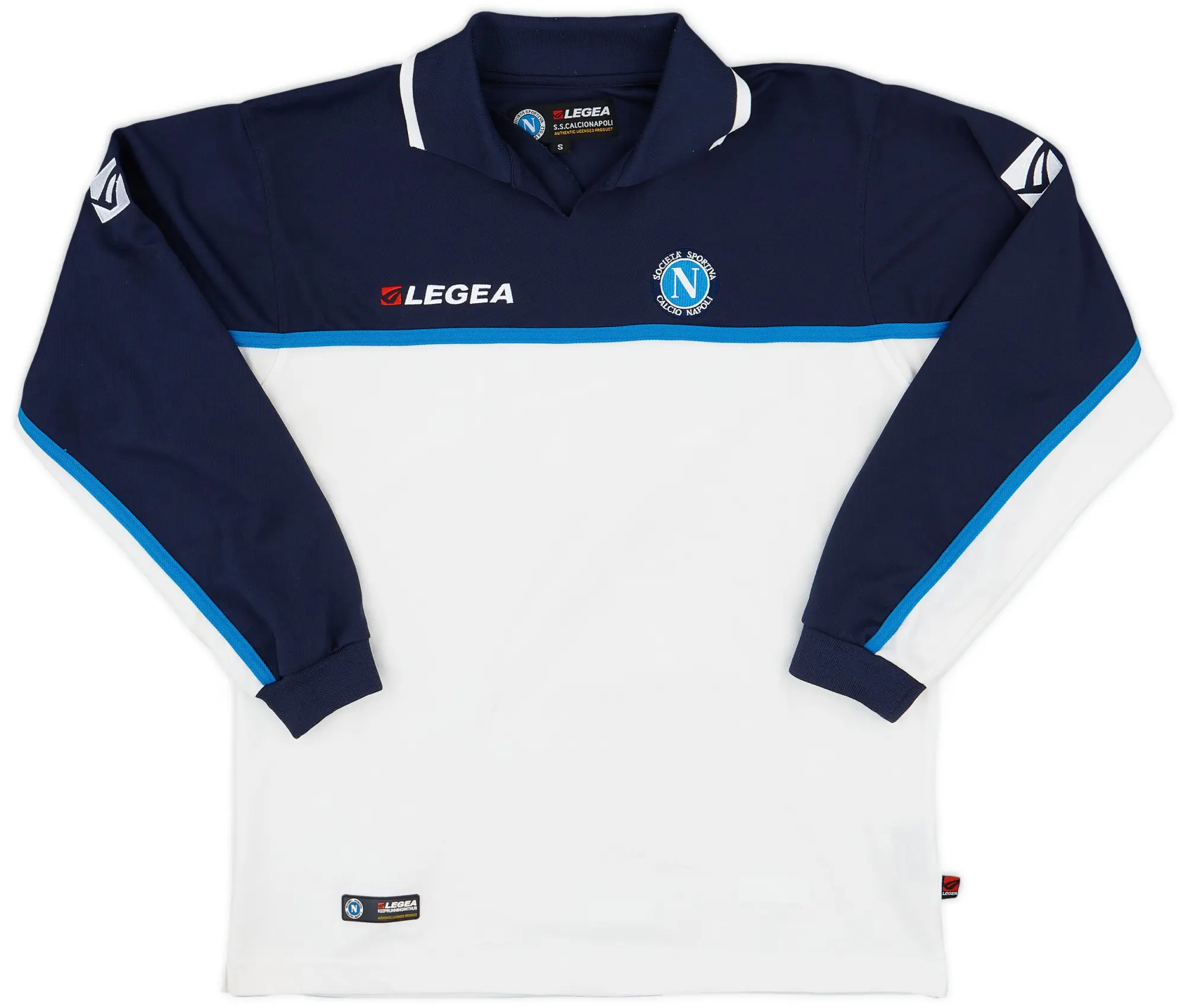 2003-04 Napoli Legea Polo L/S Shirt - 9/10 - (S)
