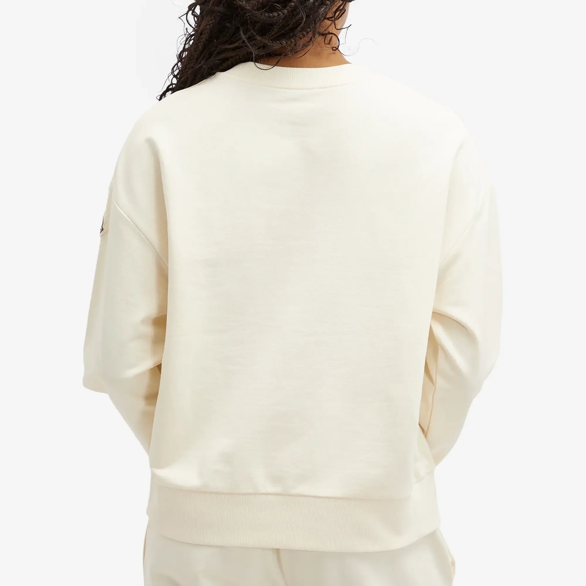 Moncler Women's Logo Sweatshirt Off White