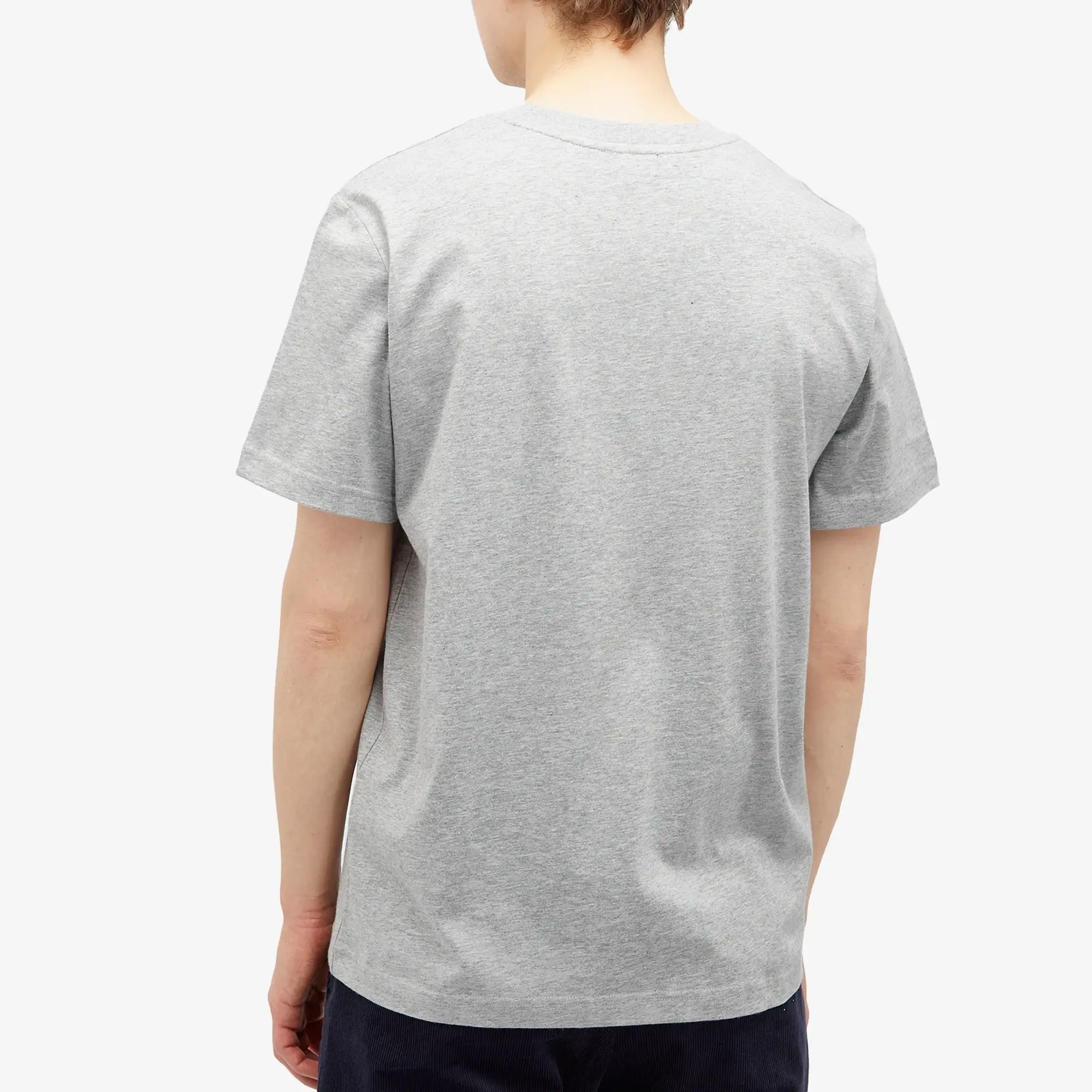 A.P.C. Men's VPC Logo T-Shirt Heathered Grey/Dark Navy