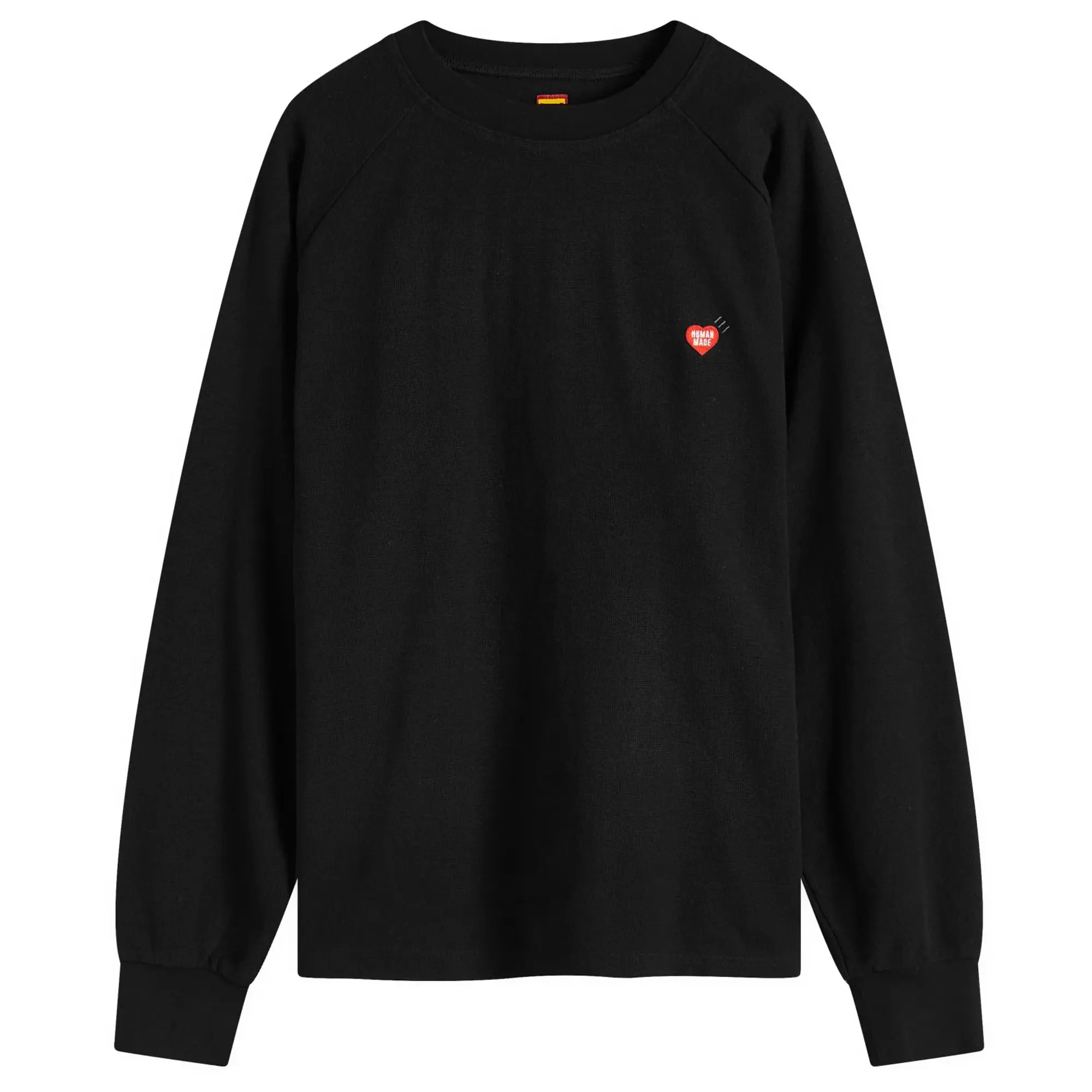 Human Made Men's Raglan Sleeve L/S T-Shirt Black