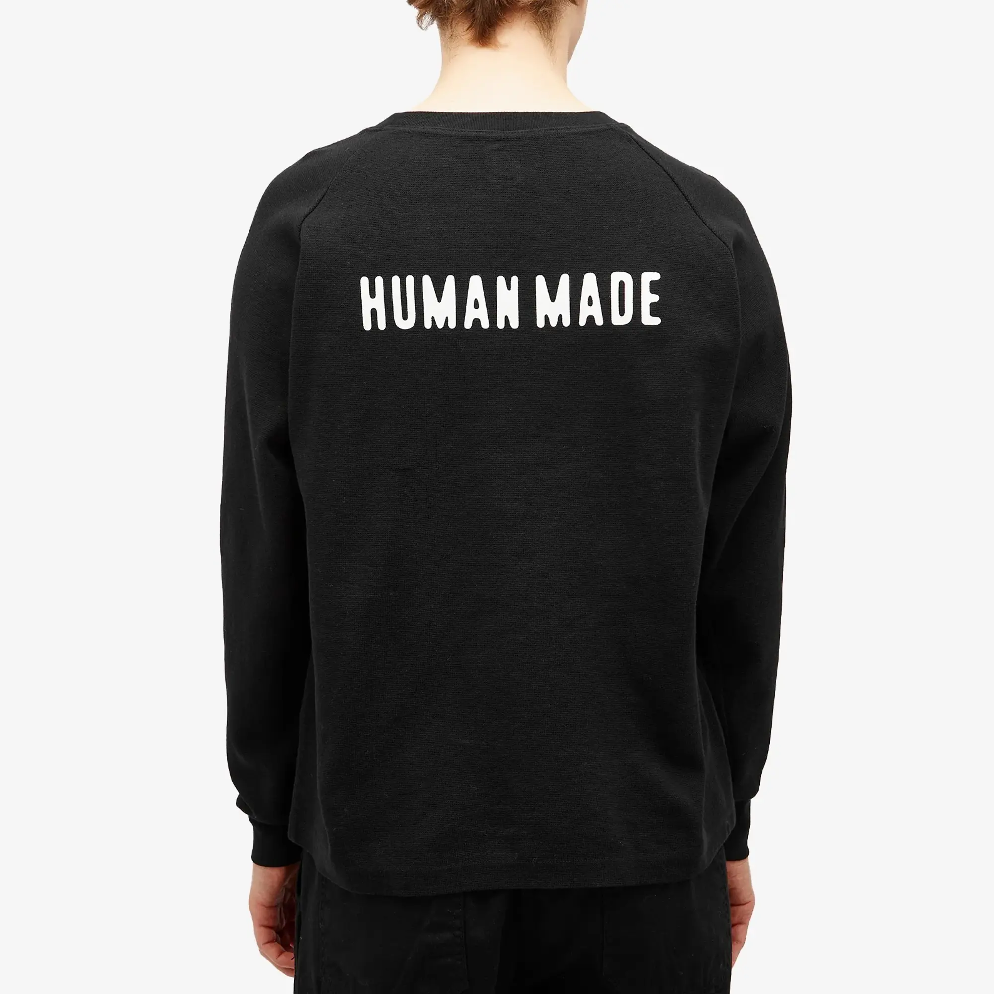 Human Made Men's Raglan Sleeve L/S T-Shirt Black