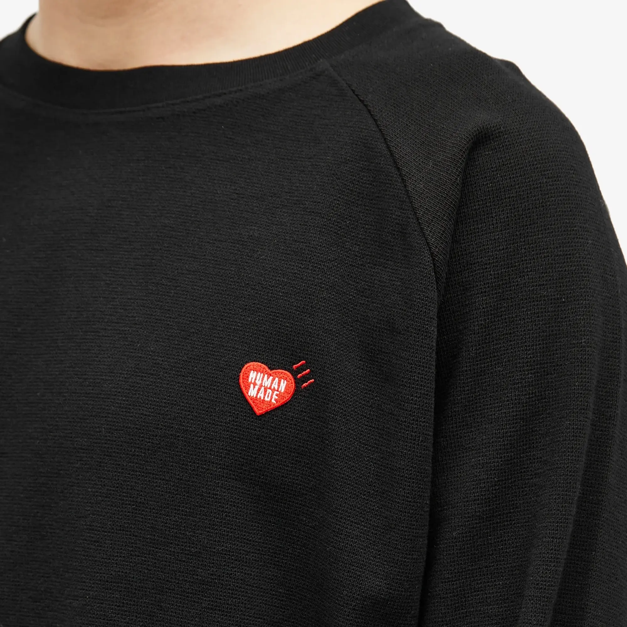 Human Made Men's Raglan Sleeve L/S T-Shirt Black