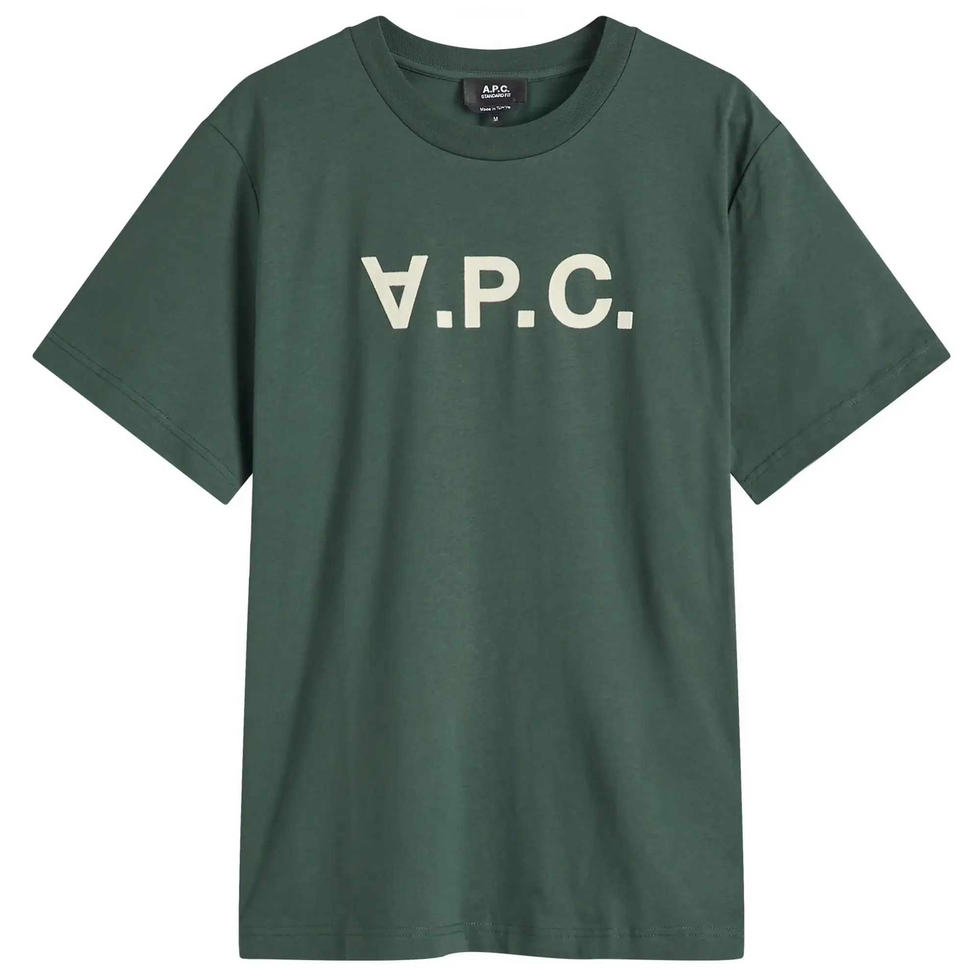 A.P.C. Men's VPC Logo T-Shirt Dark Green/White