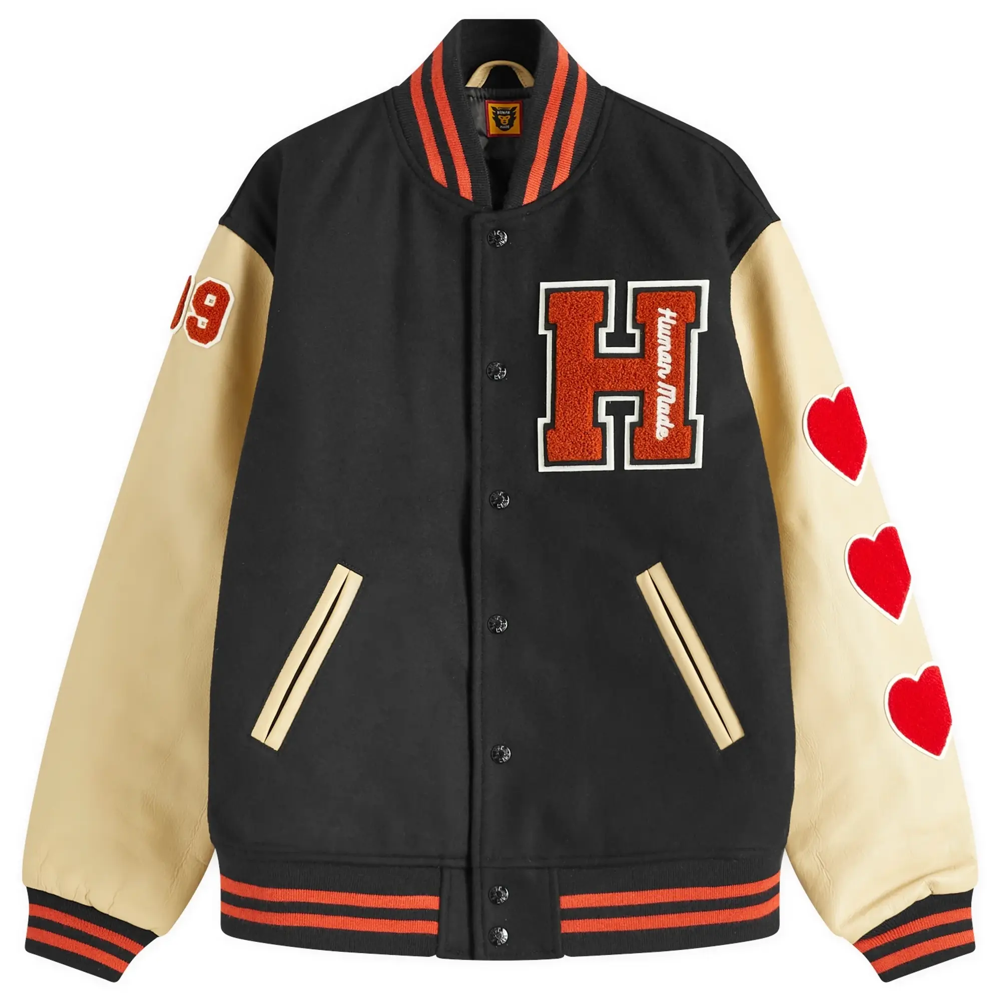 Human Made Men's Varsity Jacket Black