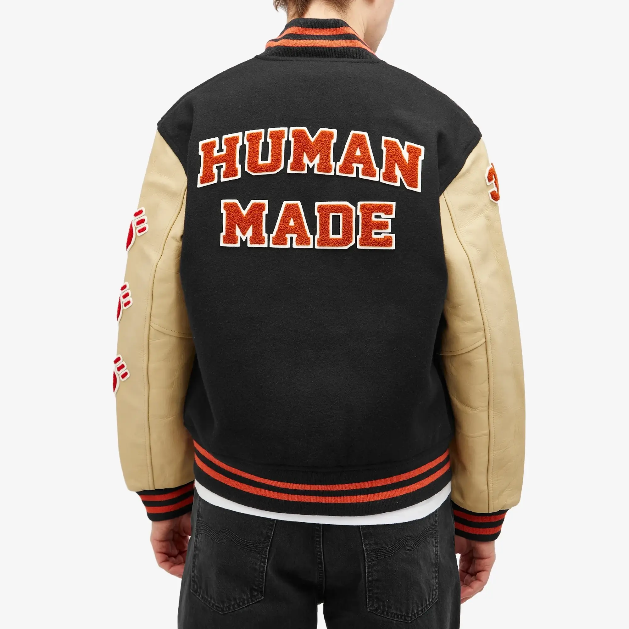 Human Made Men's Varsity Jacket Black