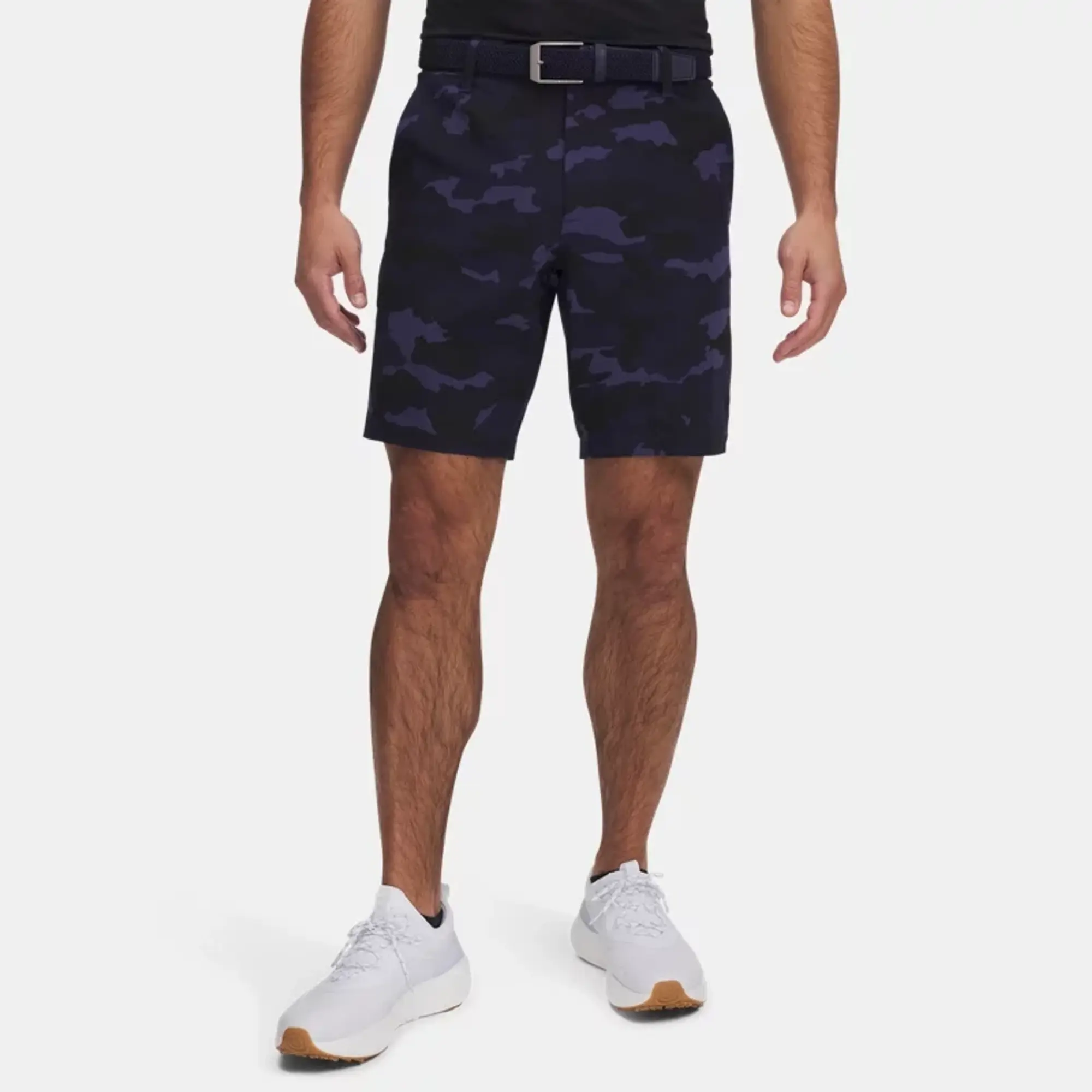 Men's  Under Armour  Drive Printed Tapered Shorts Midnight Navy / Halo Gray 38