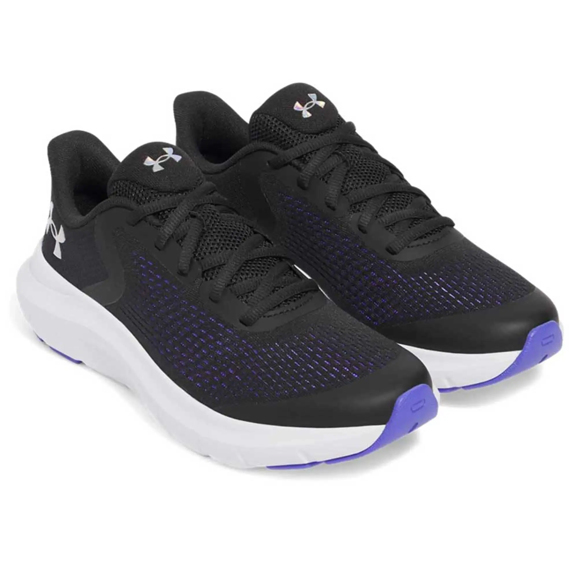 Girls' Grade School  Under Armour  Rogue 5 Running Shoes Black / Virtual Violet / Iridescent 6*