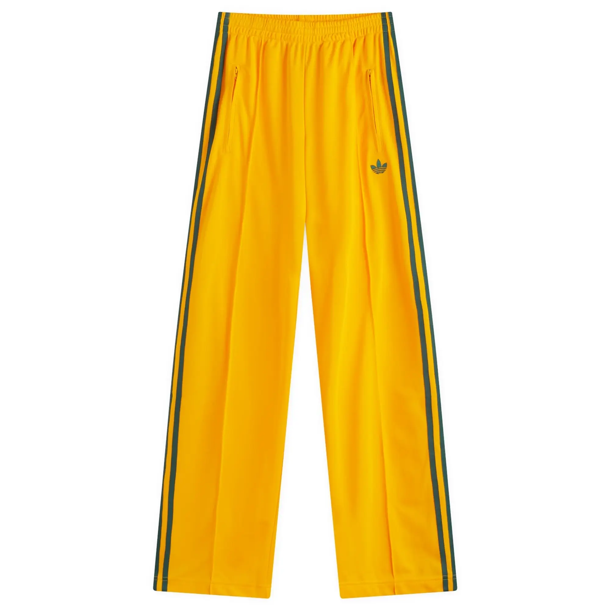 Adidas Women's Firebird Loose Track Pant Crew Yellow/Collegiate Green