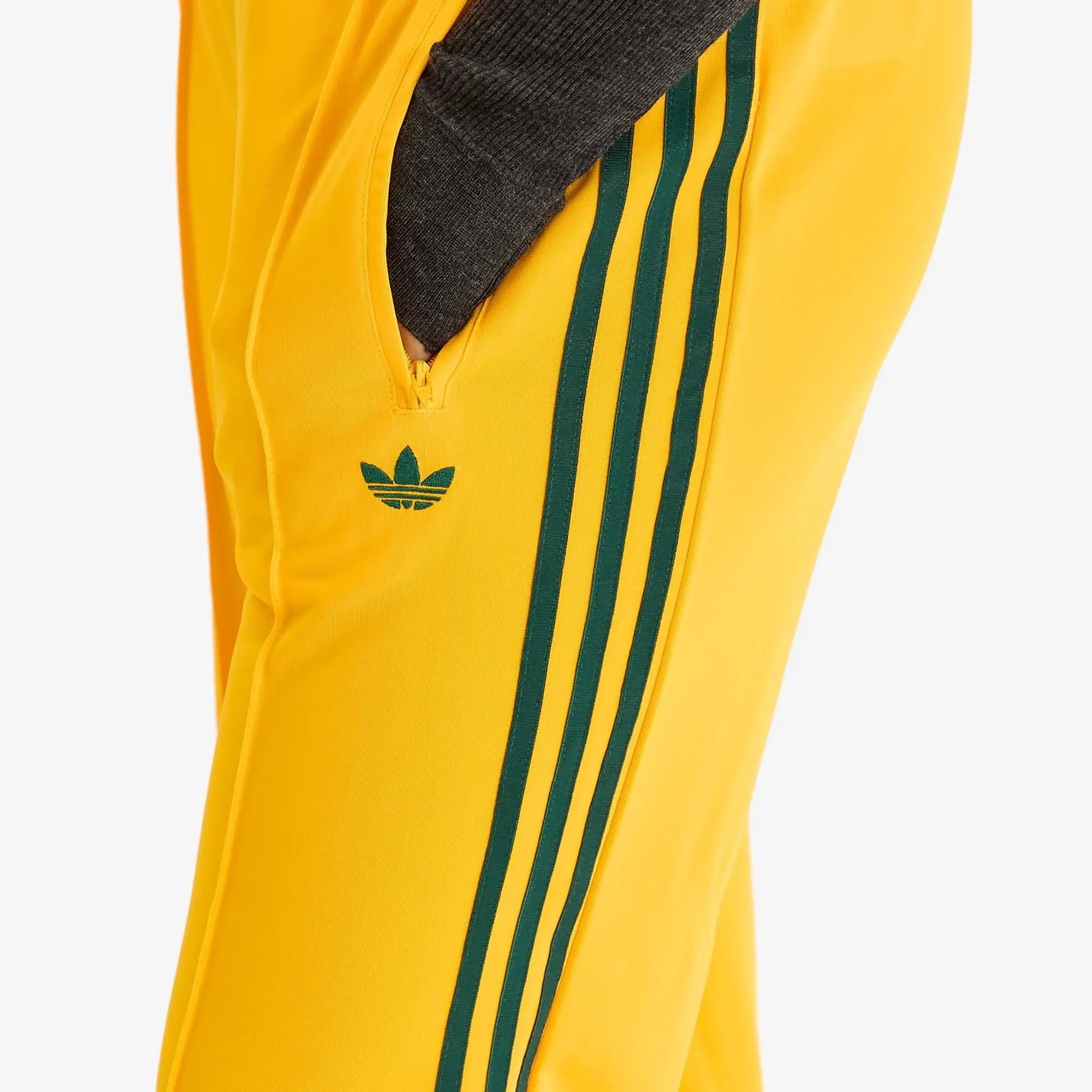 Adidas Women's Firebird Loose Track Pant Crew Yellow/Collegiate Green