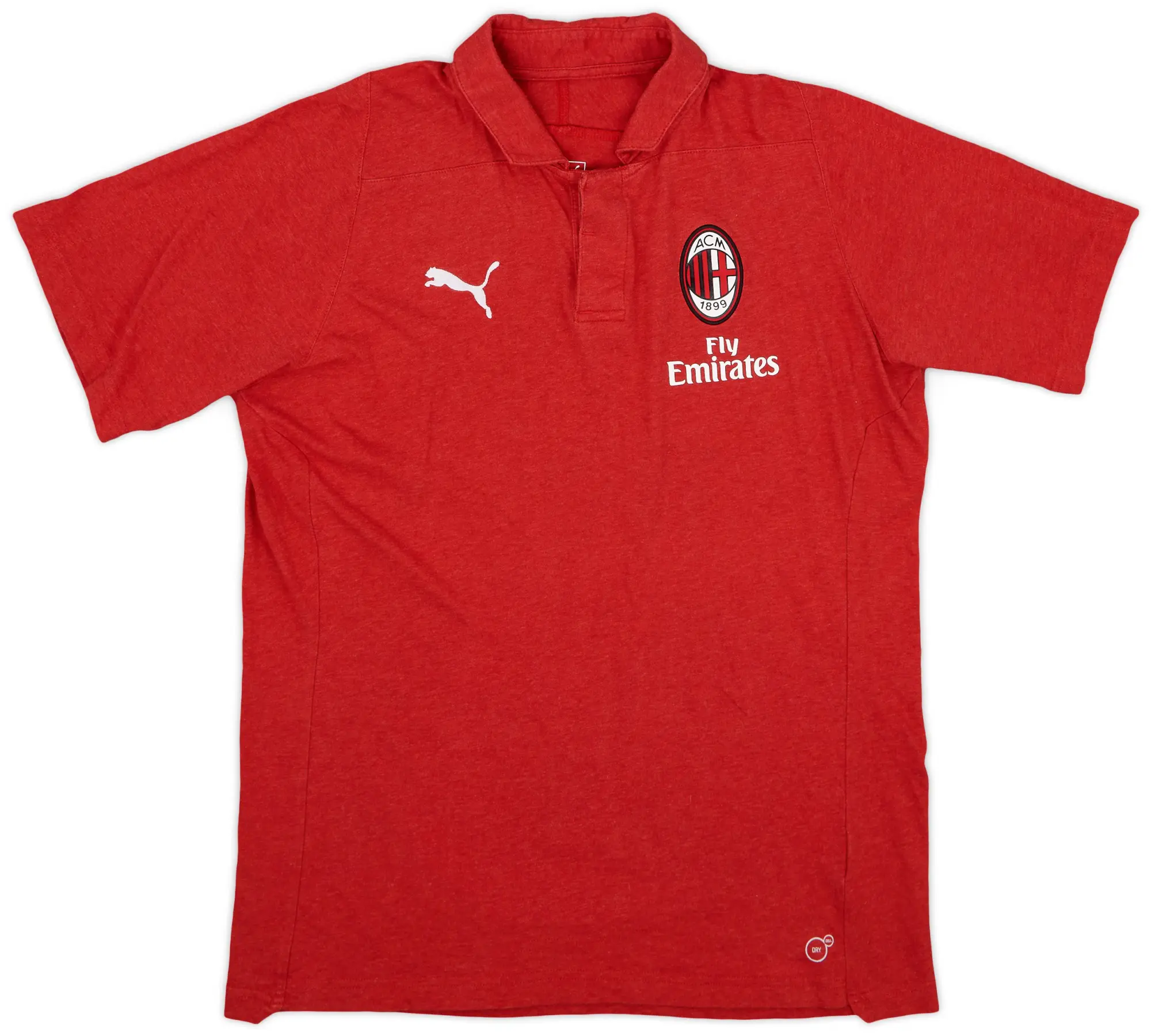 2019-20 AC Milan Puma Polo Shirt - 9/10 - (L)