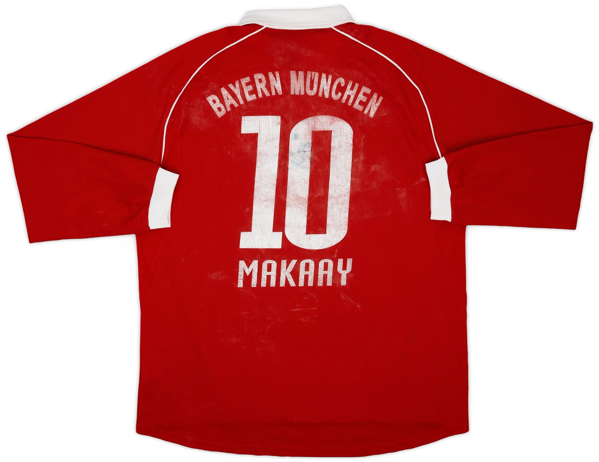 adidas 2005-06 Bayern Munich Home L/S Shirt Makaay #10 - 4/10 - (XL)