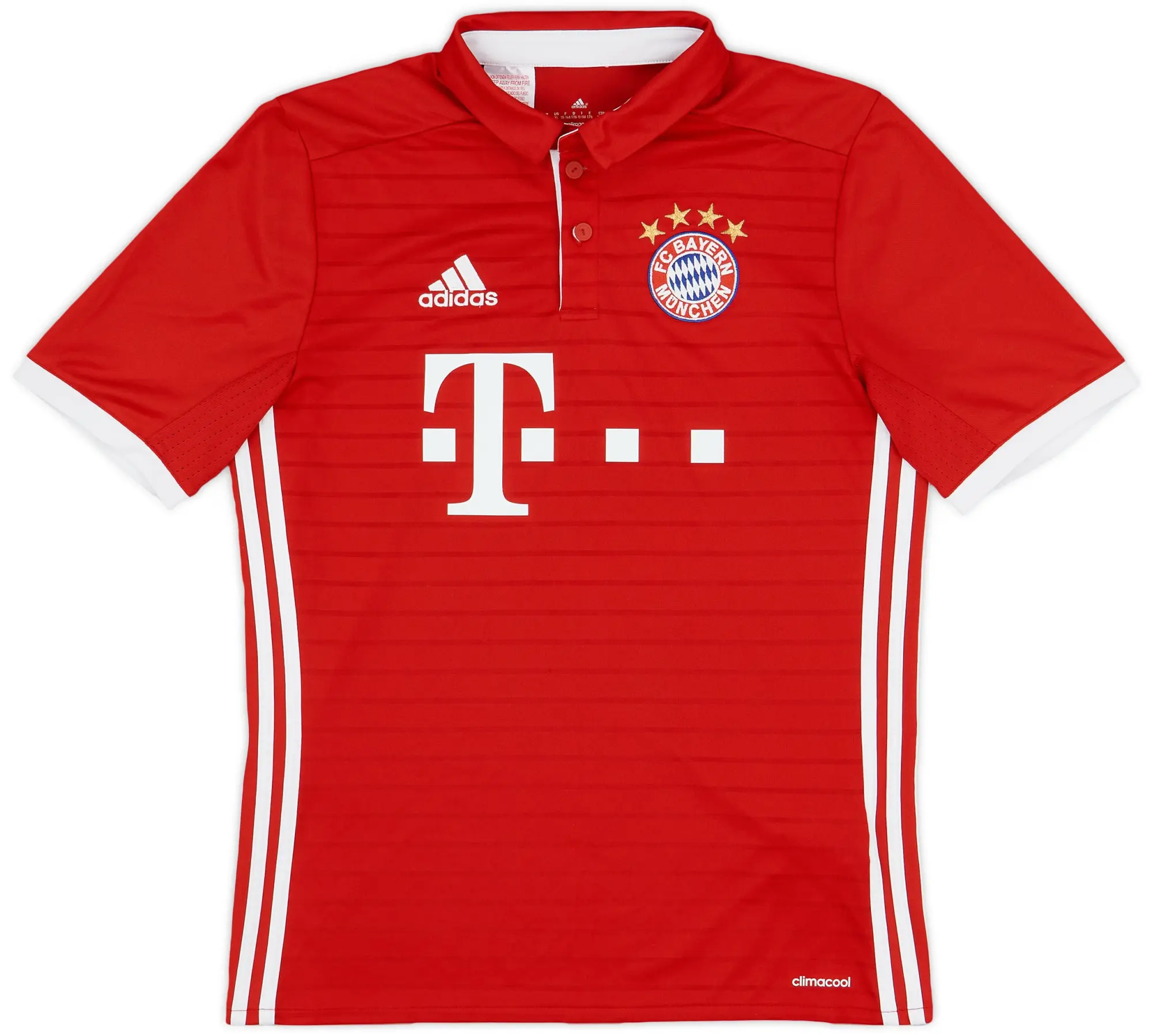 adidas 2016-17 Bayern Munich Home Shirt - 9/10 - (XL.Boys)