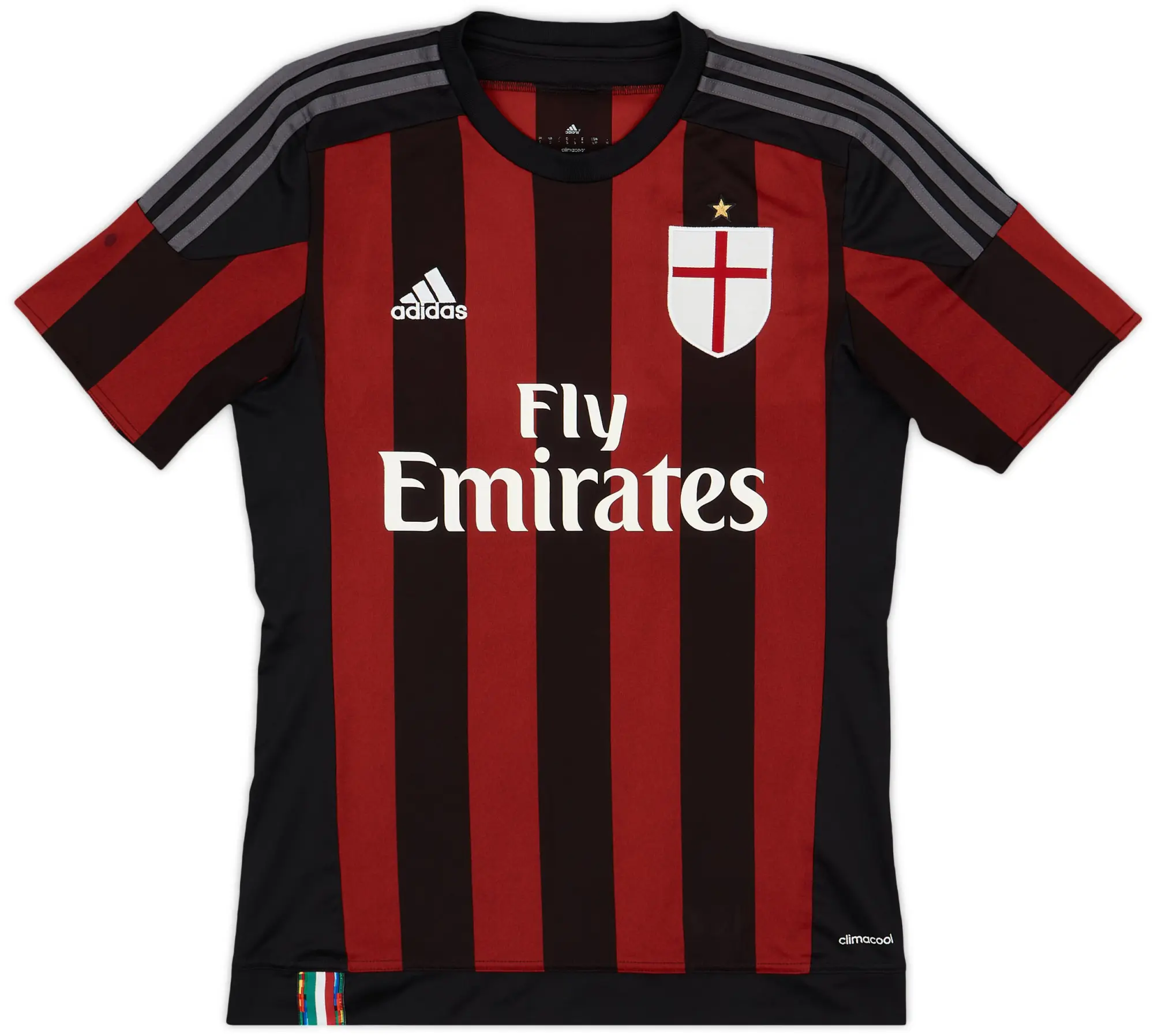 adidas 2015-16 AC Milan Home Shirt - 9/10 - (S)