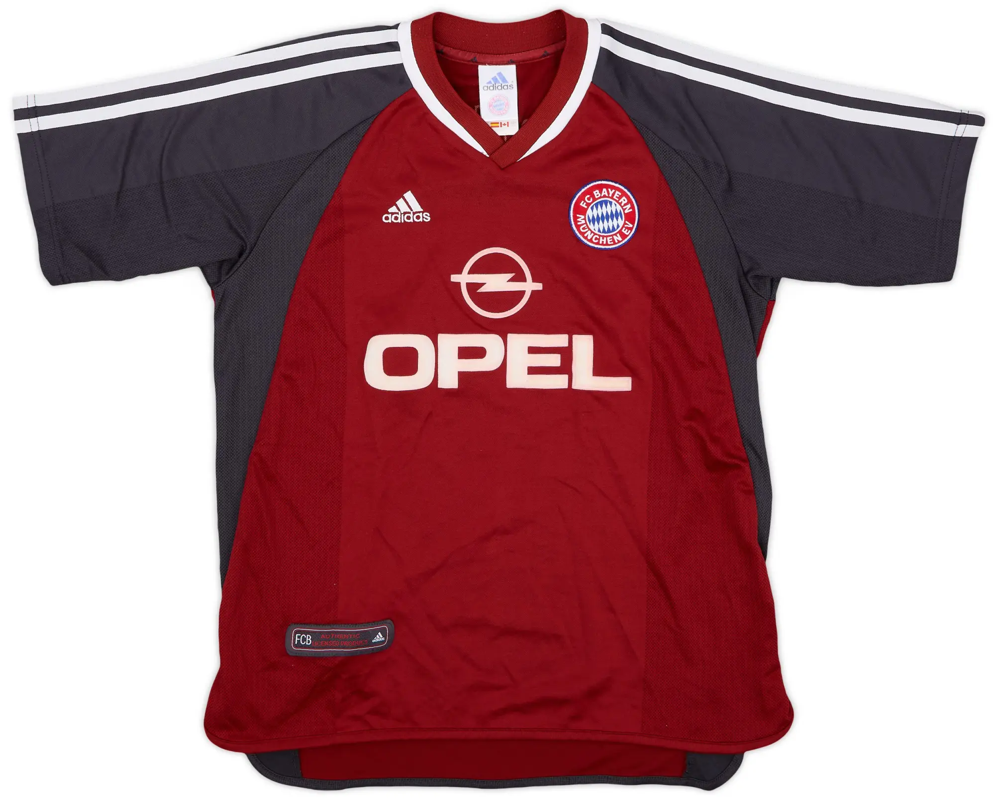 adidas 2001-02 Bayern Munich Signed Home Shirt - 8/10 - (Y)