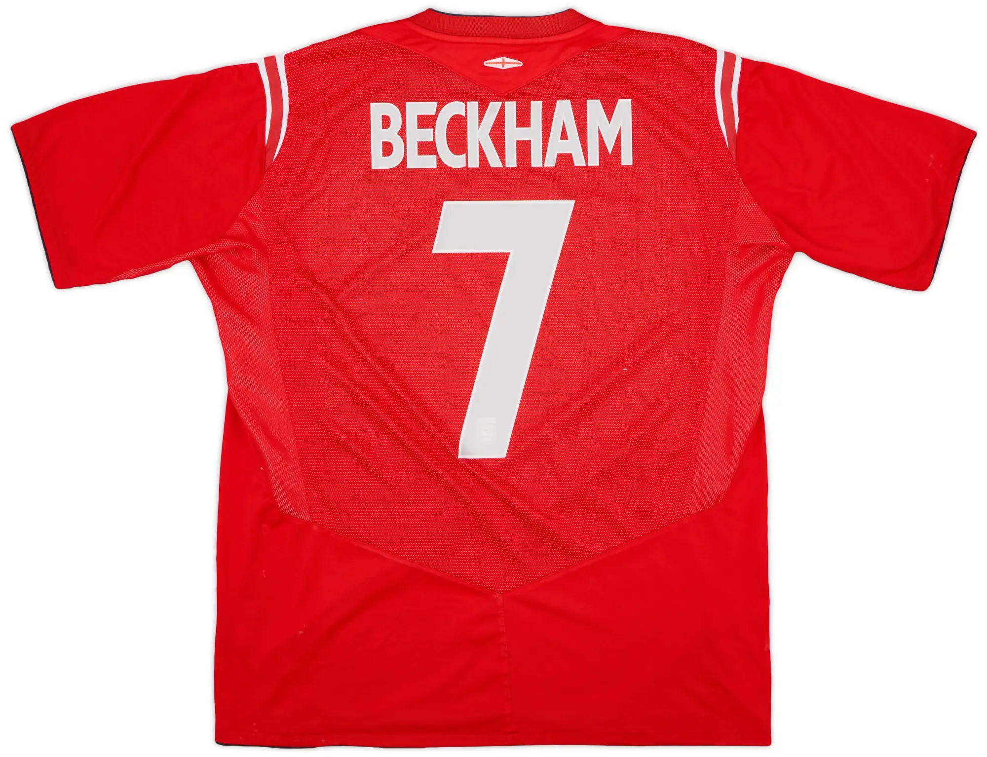 Umbro 2004-06 England Away Shirt Beckham #7 - 6/10 - (XL)