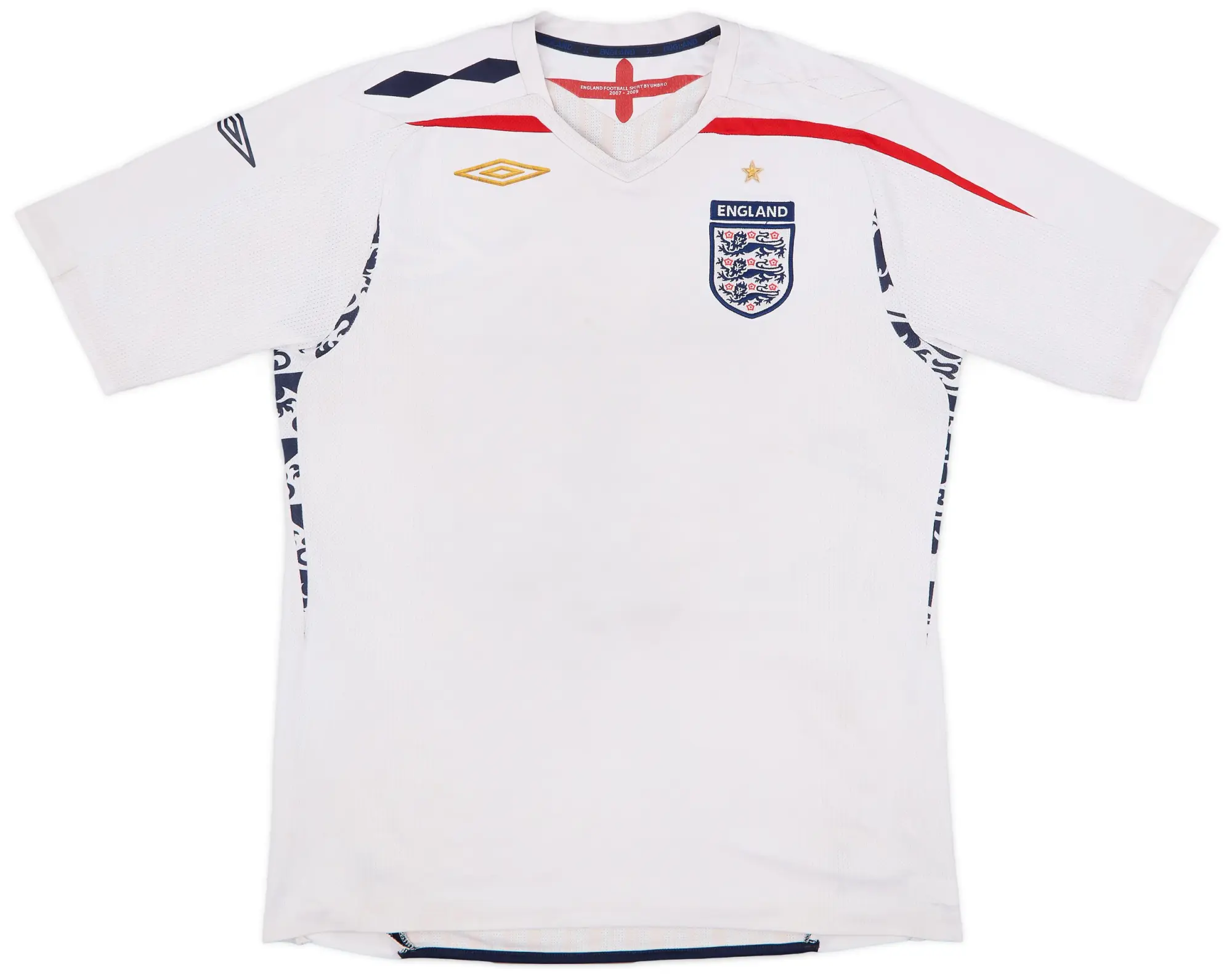 Umbro 2007-09 England Home Shirt - 5/10 - (L)