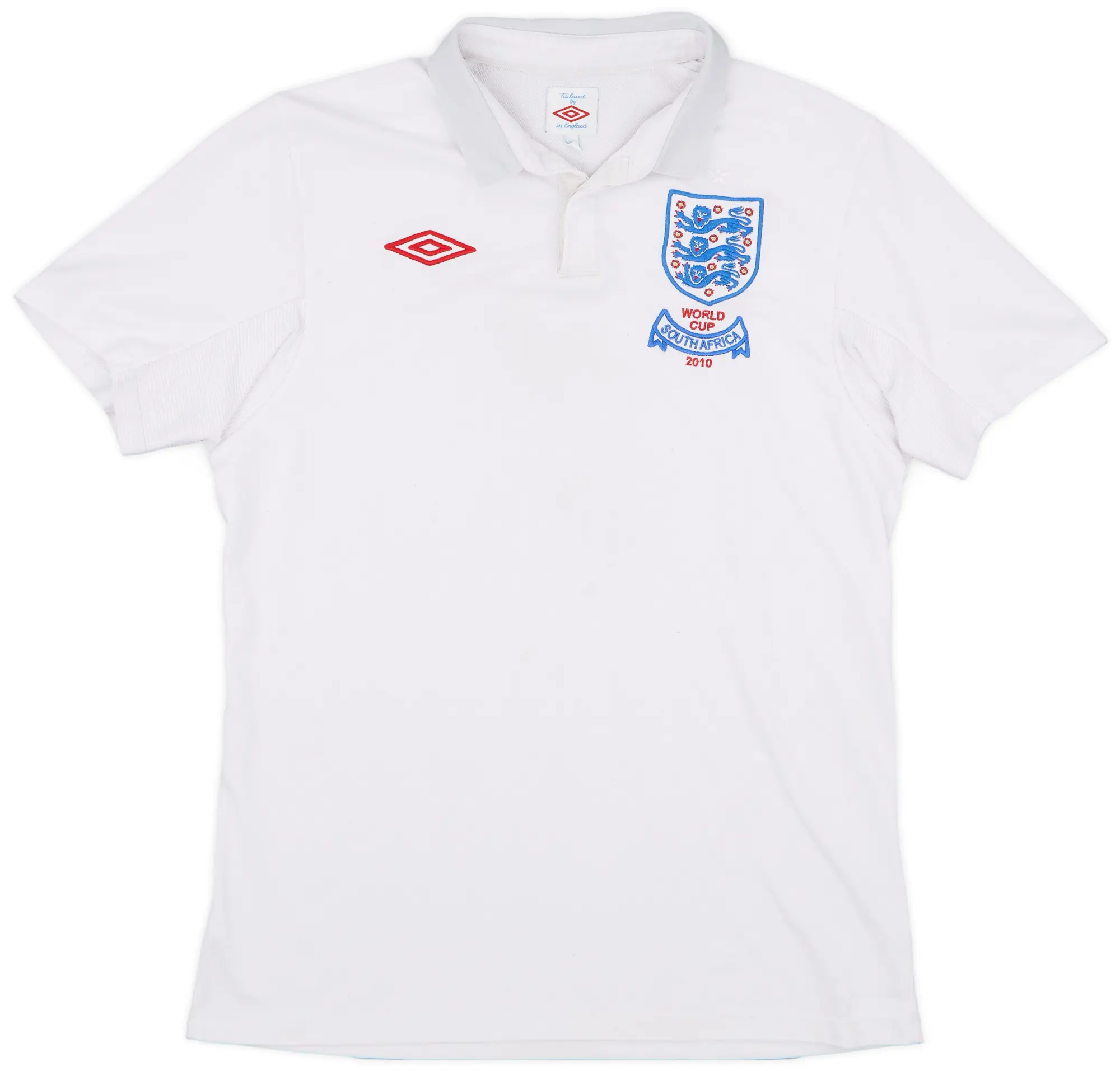 Umbro 2009-10 England 'South Africa' Home Shirt - 5/10 - (M)