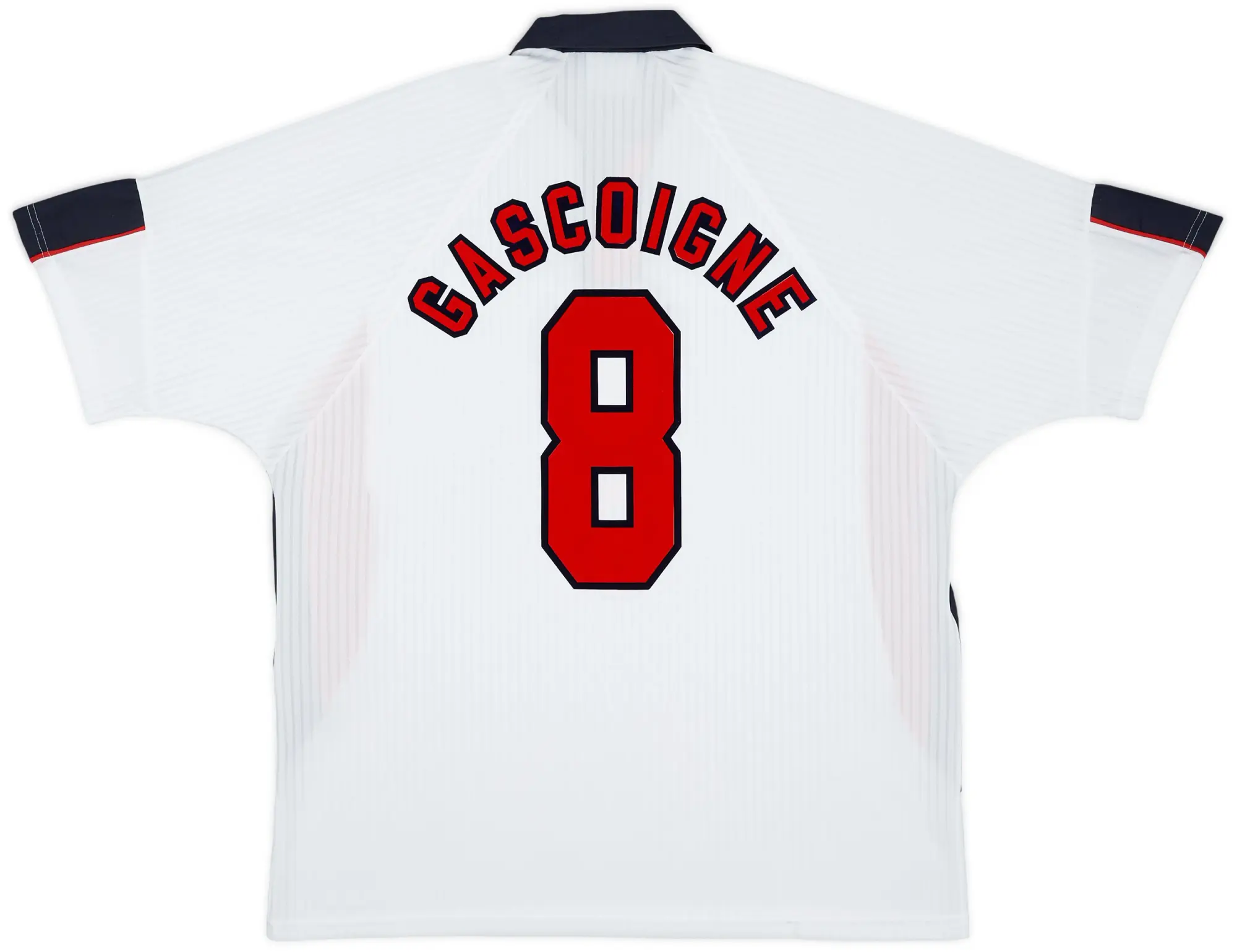 Umbro 1997-99 England Home Shirt Gascoigne #8 - 6/10 - (XXL)