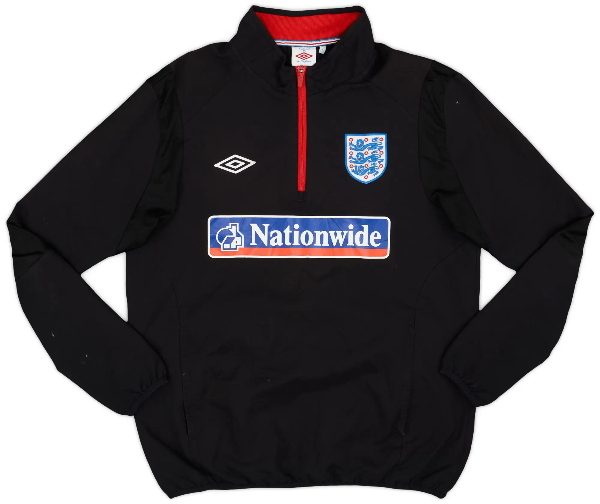 2010-11 England Umbro 1/4 Zip Drill Top - 6/10 - (L)