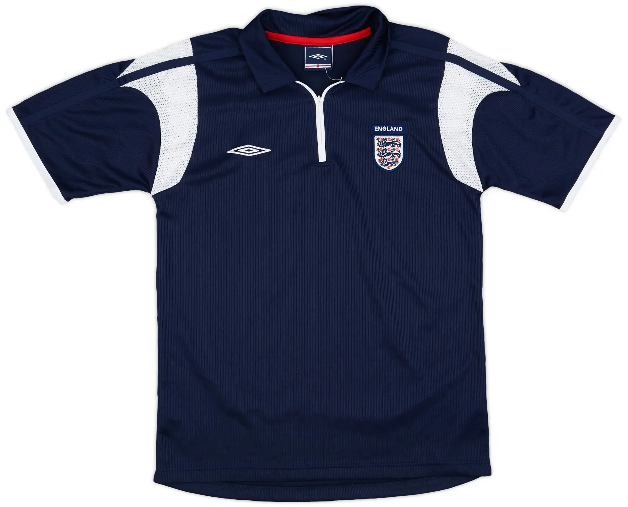 2005-06 England Umbro 1/4 Zip Training Shirt - 9/10 - (S)