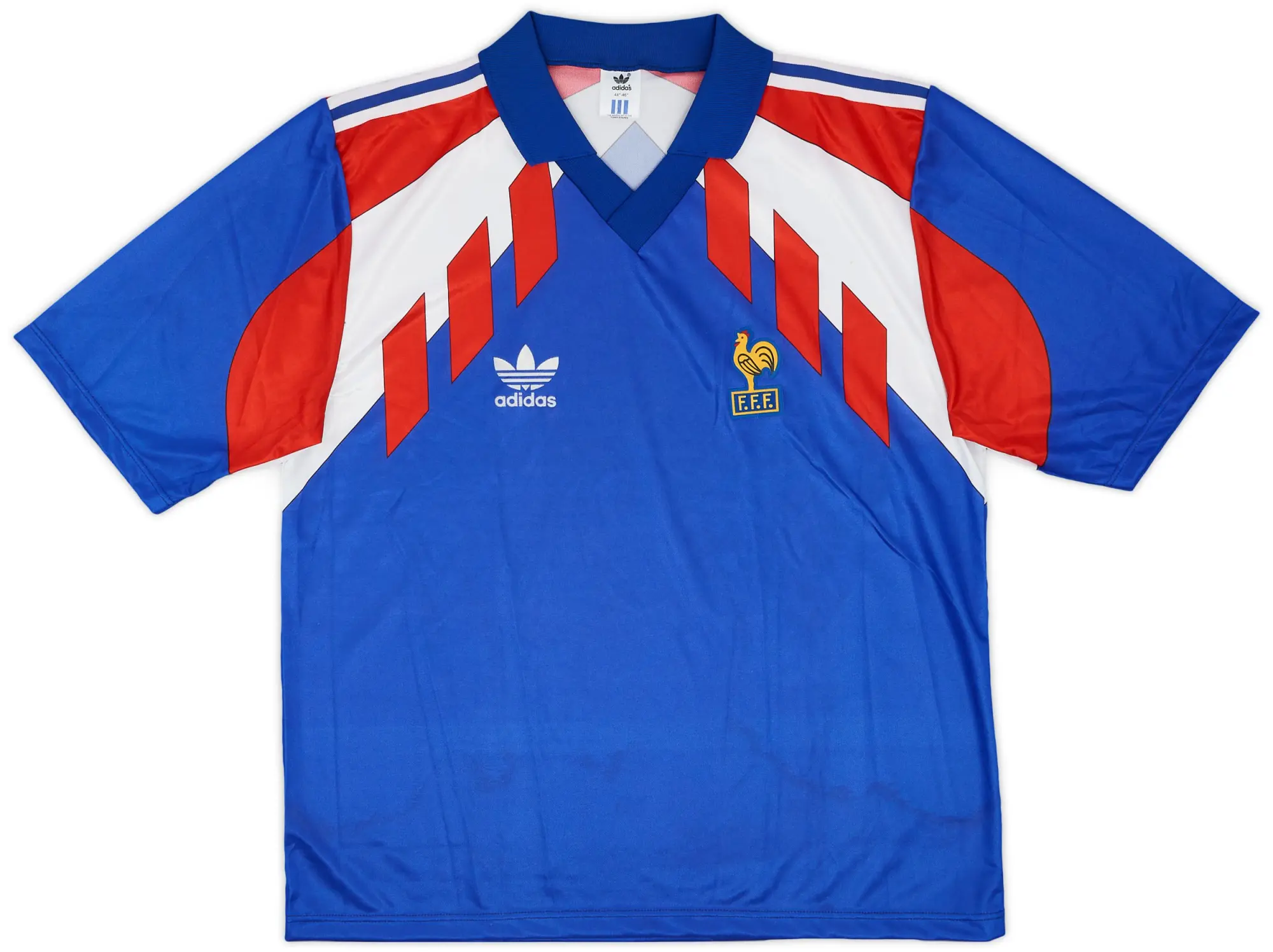 adidas 1990-92 France Home Shirt - 8/10 - (L/XL)