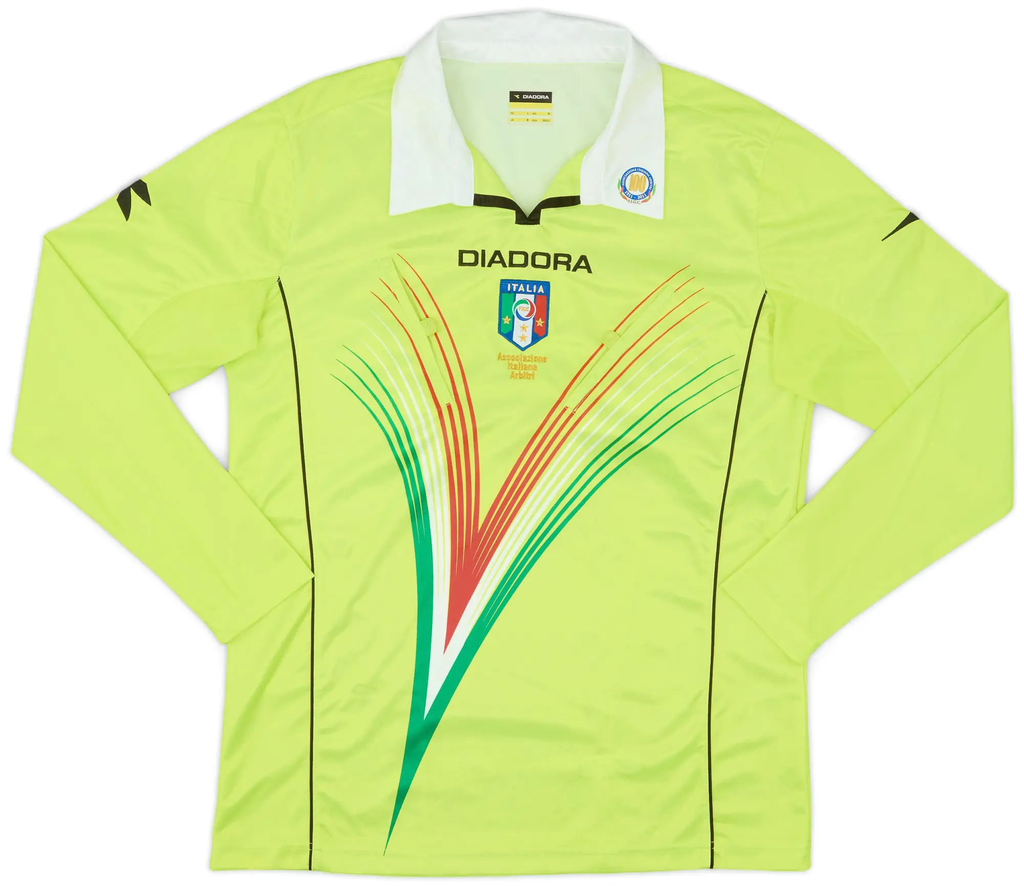 2011-12 Italy Diadora Centenary Referee L/S Shirt - 8/10 - (M)