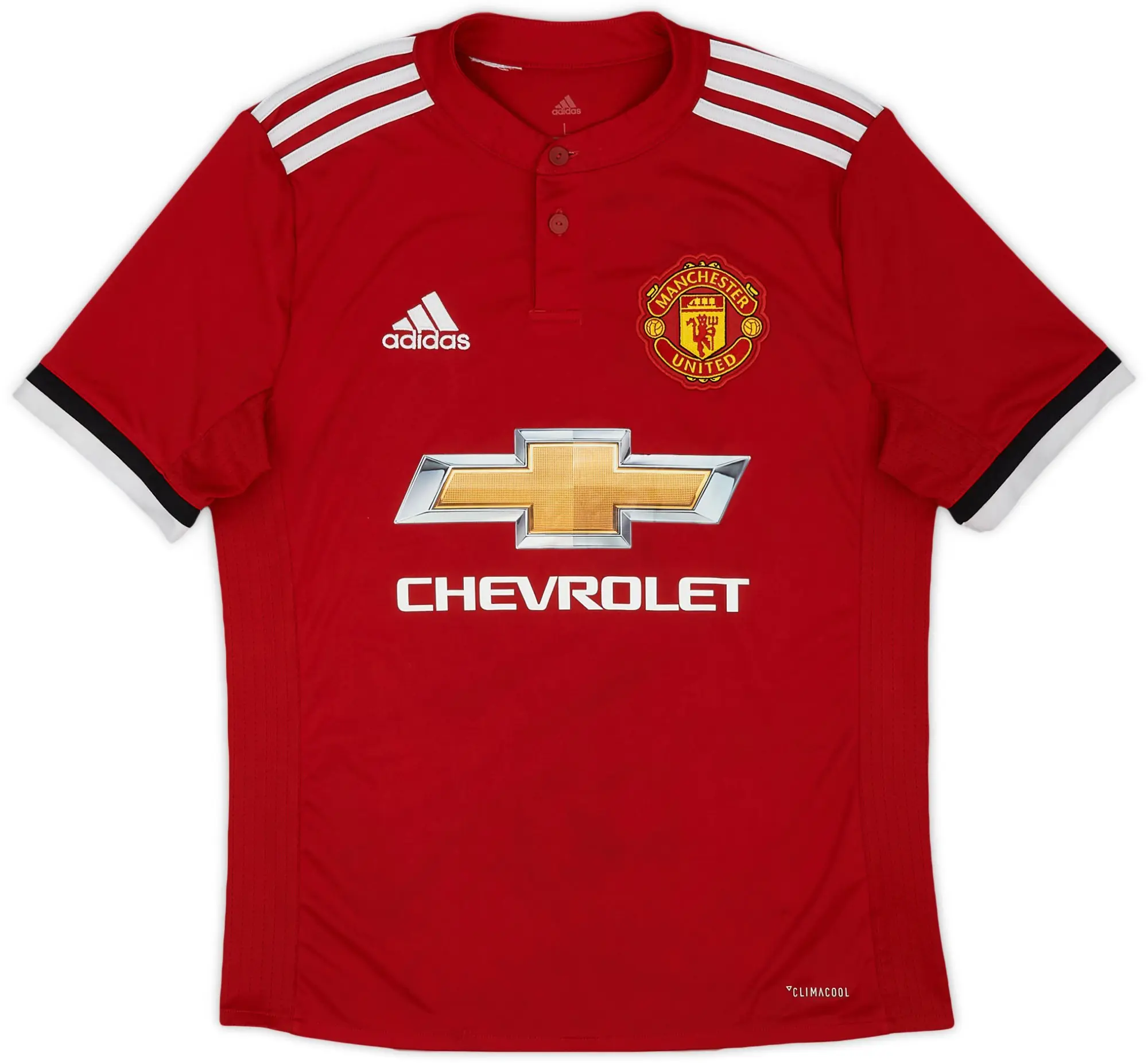 adidas 2017-18 Manchester United Home Shirt - 7/10 - (L.Boys)