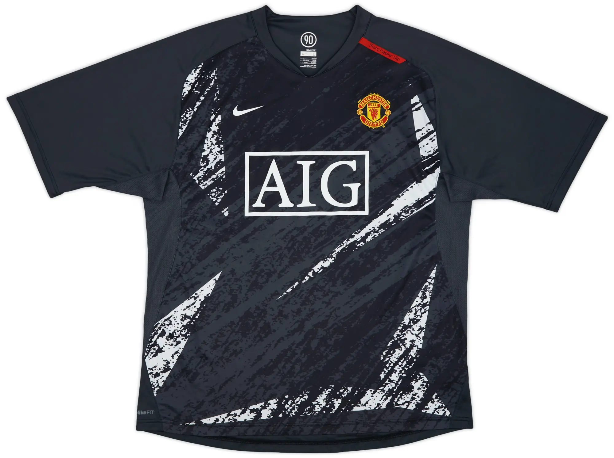 2007-08 Manchester United Nike Training Shirt - 9/10 - (L)