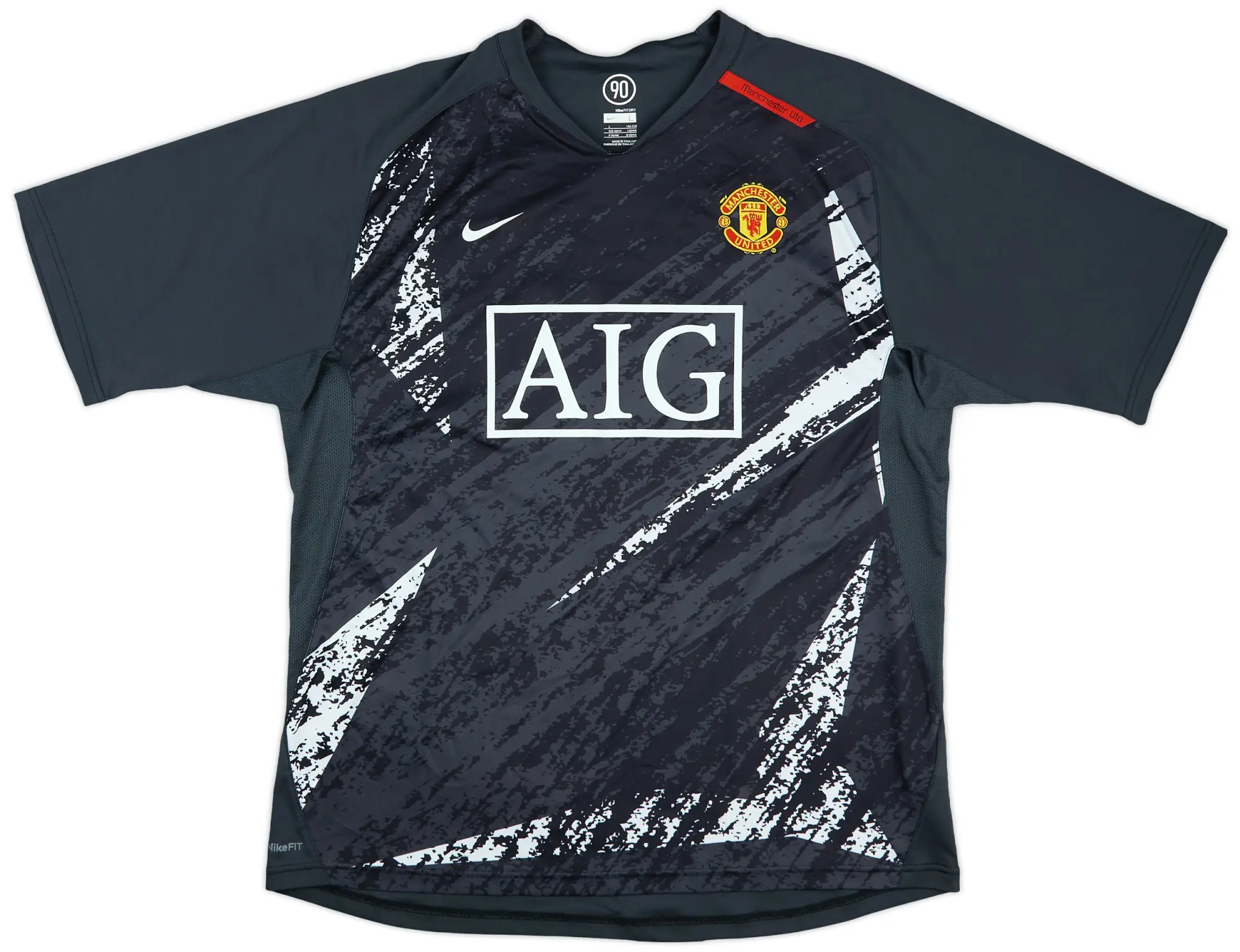 2007-08 Manchester United Nike Training Shirt - 9/10 - (L)