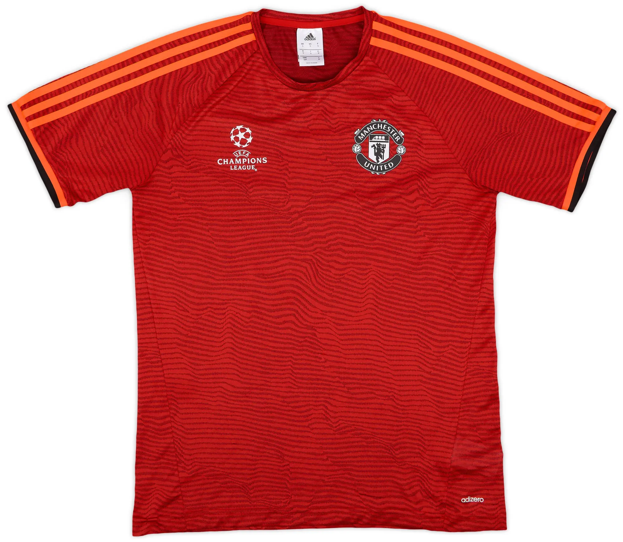 adidas 2015-16 Manchester United adizero Champions League Training Shirt - 9/10 - (S)