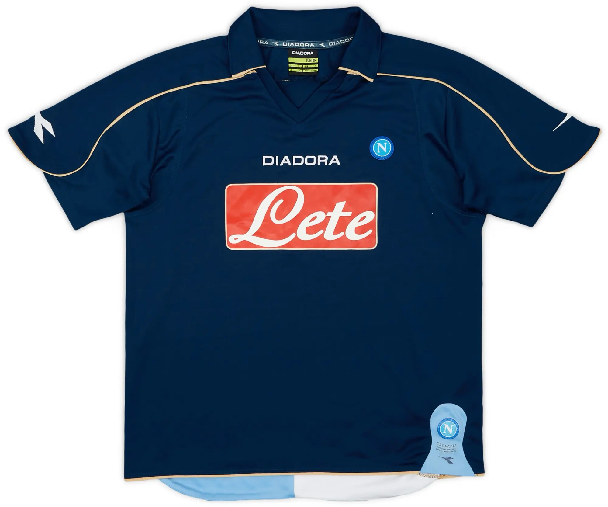 Diadora 2008-09 Napoli Third Shirt - 9/10 - (L.Boys)